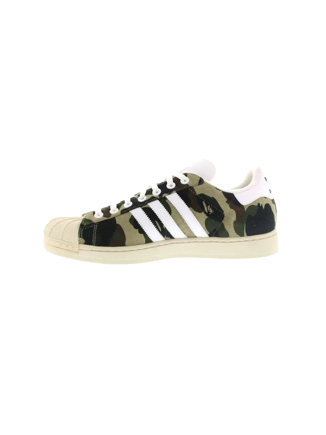 Мужские кроссовки Lifestyle Adidas Super Ape Star Bape — изображение 3 из 4, зеленый/белый