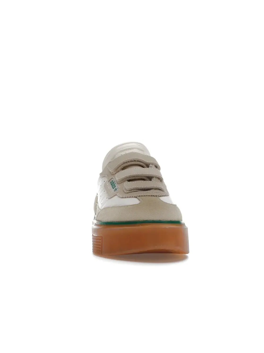 Женские кроссовки на платформе с тремя липучками Adidas Super Sleek 3 Strap — изображение 2 из 4, белый/белый