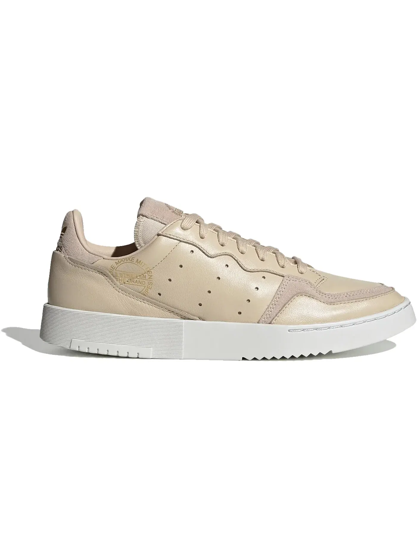 Мужские кроссовки Lifestyle Adidas Supercourt — изображение 1 из 1, белый/золотистый