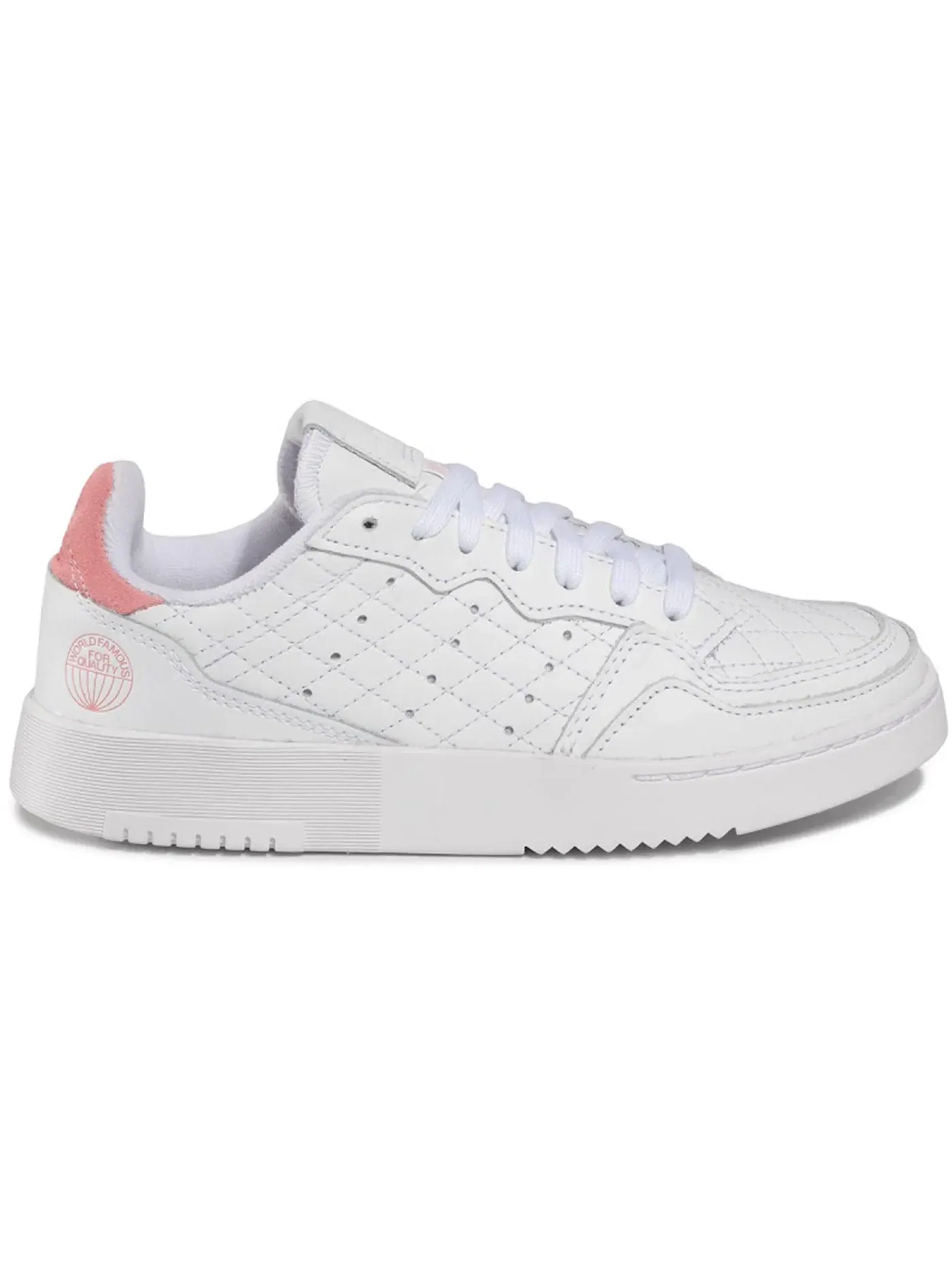 Женские кроссовки Lifestyle Adidas Supercourt — изображение 1 из 1, белый/белый/розовый