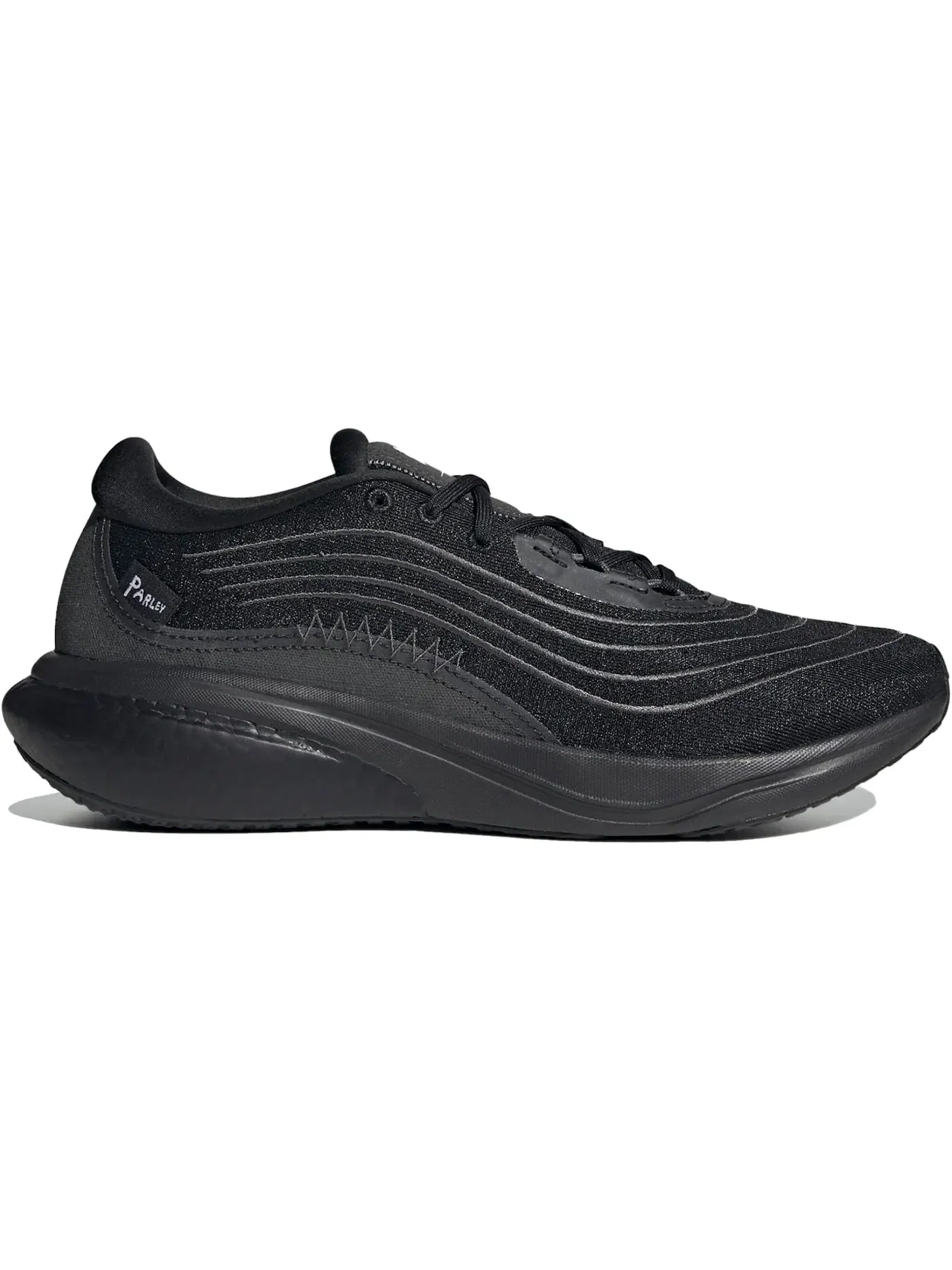 Мужские кроссовки с технологией Parley Black Carbon Adidas — изображение 1 из 1, черный//серый