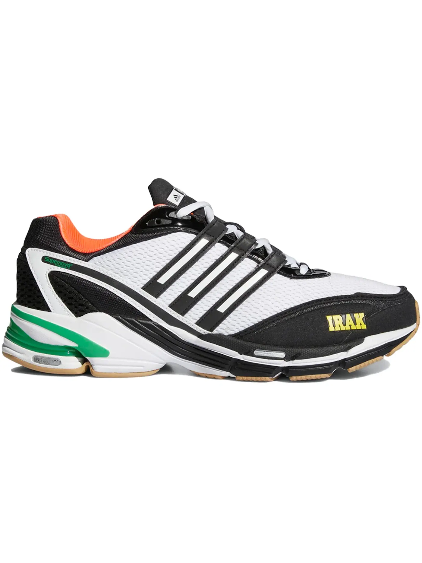 Мужские кроссовки для бега с амортизацией Adidas Supernova Cushion 7 Adidas — изображение 1 из 2, черный/белый/зеленый
