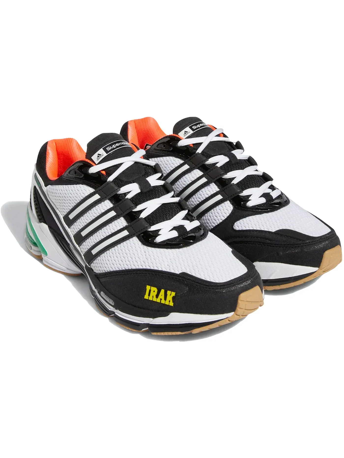 Мужские кроссовки для бега с амортизацией Adidas Supernova Cushion 7 Adidas — изображение 2 из 2, черный/белый/зеленый