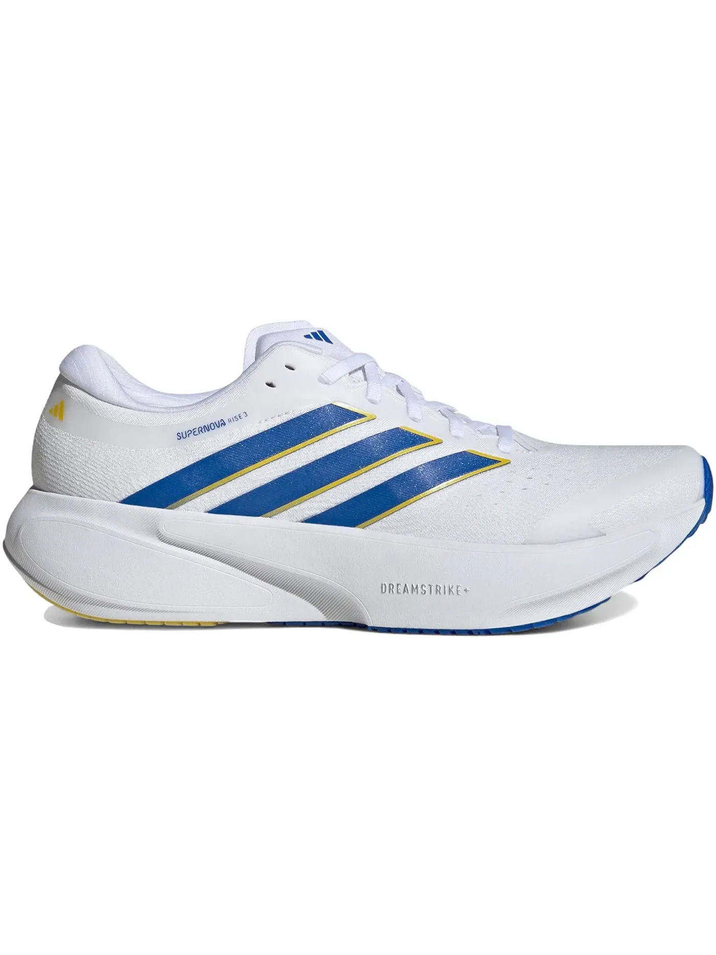 Мужские кроссовки для бега Adidas Supernova Rise 3 — изображение 1 из 1, белый/синий/желтый