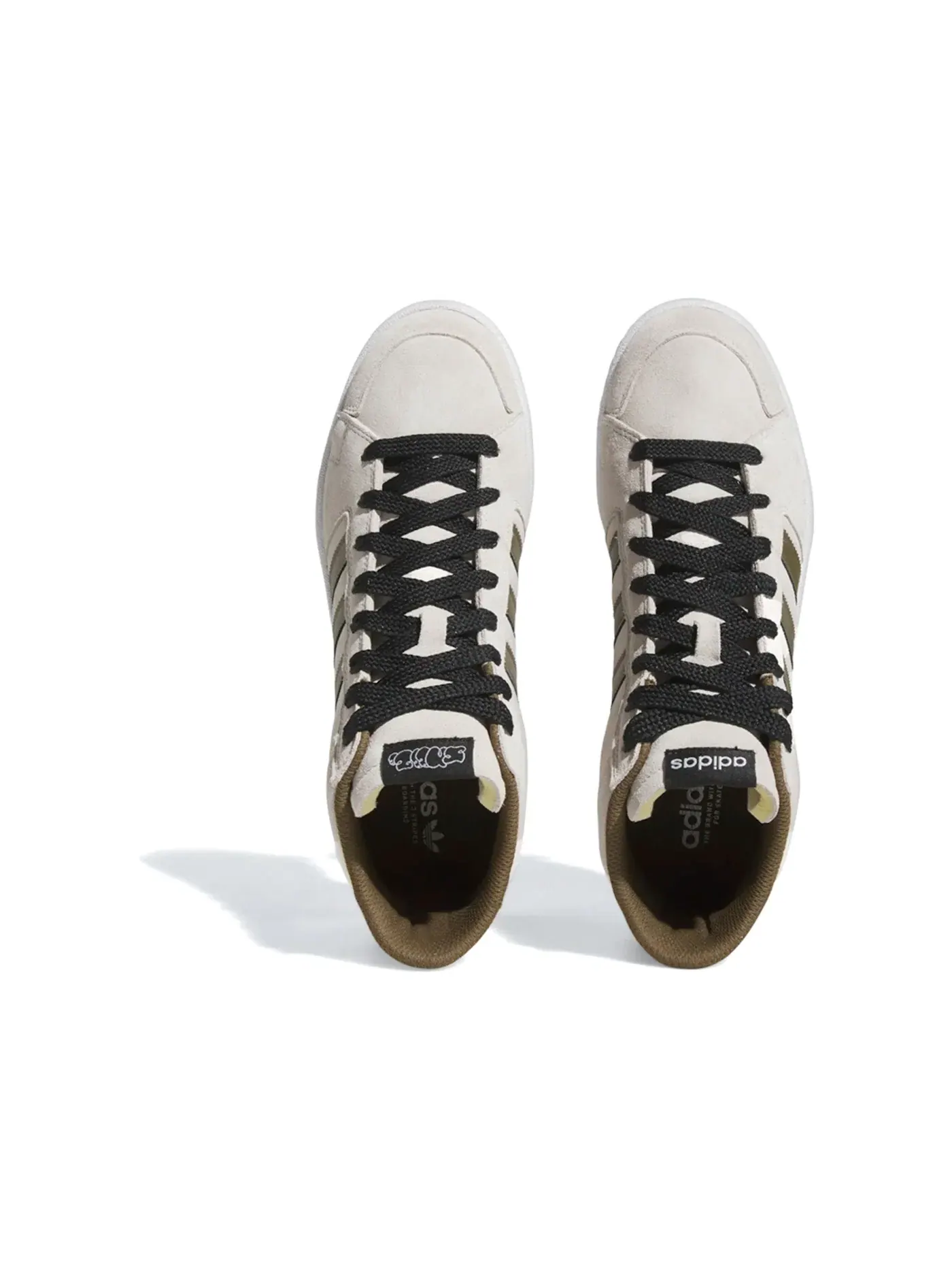 Мужские кроссовки Lifestyle Adidas Superskate — изображение 3 из 4, белый/оливковый/черный