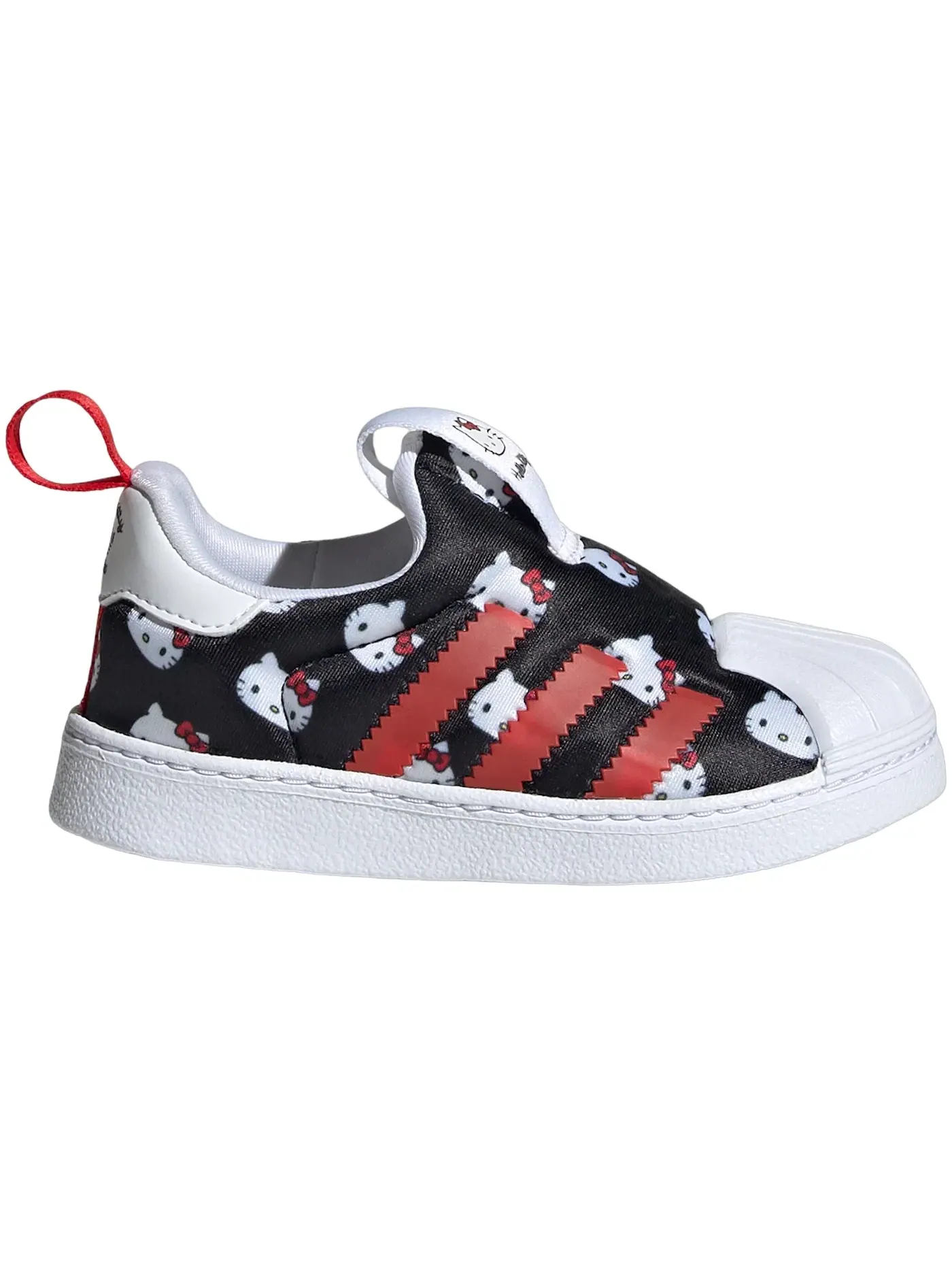 Детские кроссовки Lifestyle с принтом Adidas Superstar 360 — изображение 1 из 1, белый черный красный