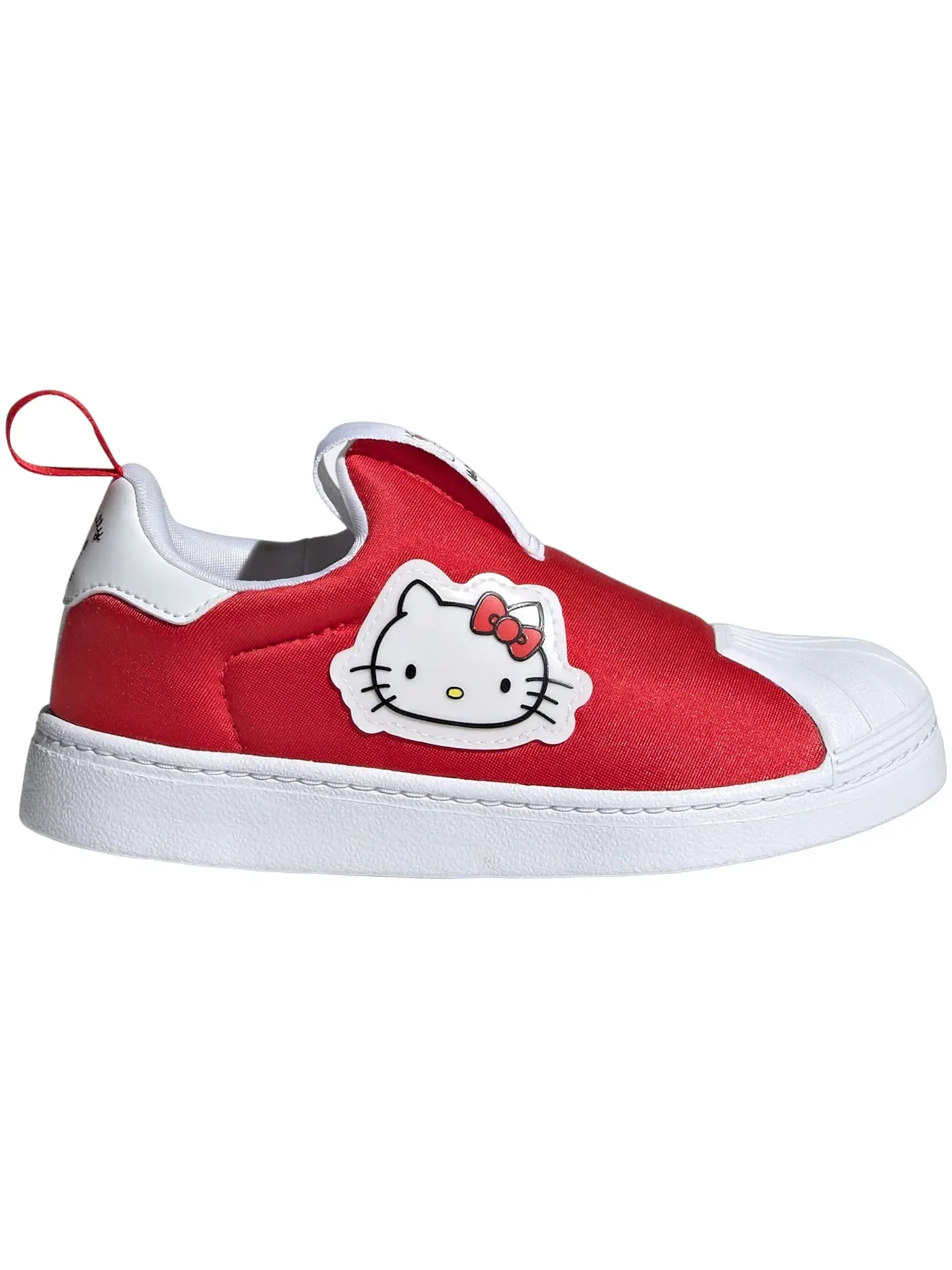 Детские кроссовки с принтом Hello Kitty Adidas Superstar 360 — изображение 1 из 1, красный/белый/черный