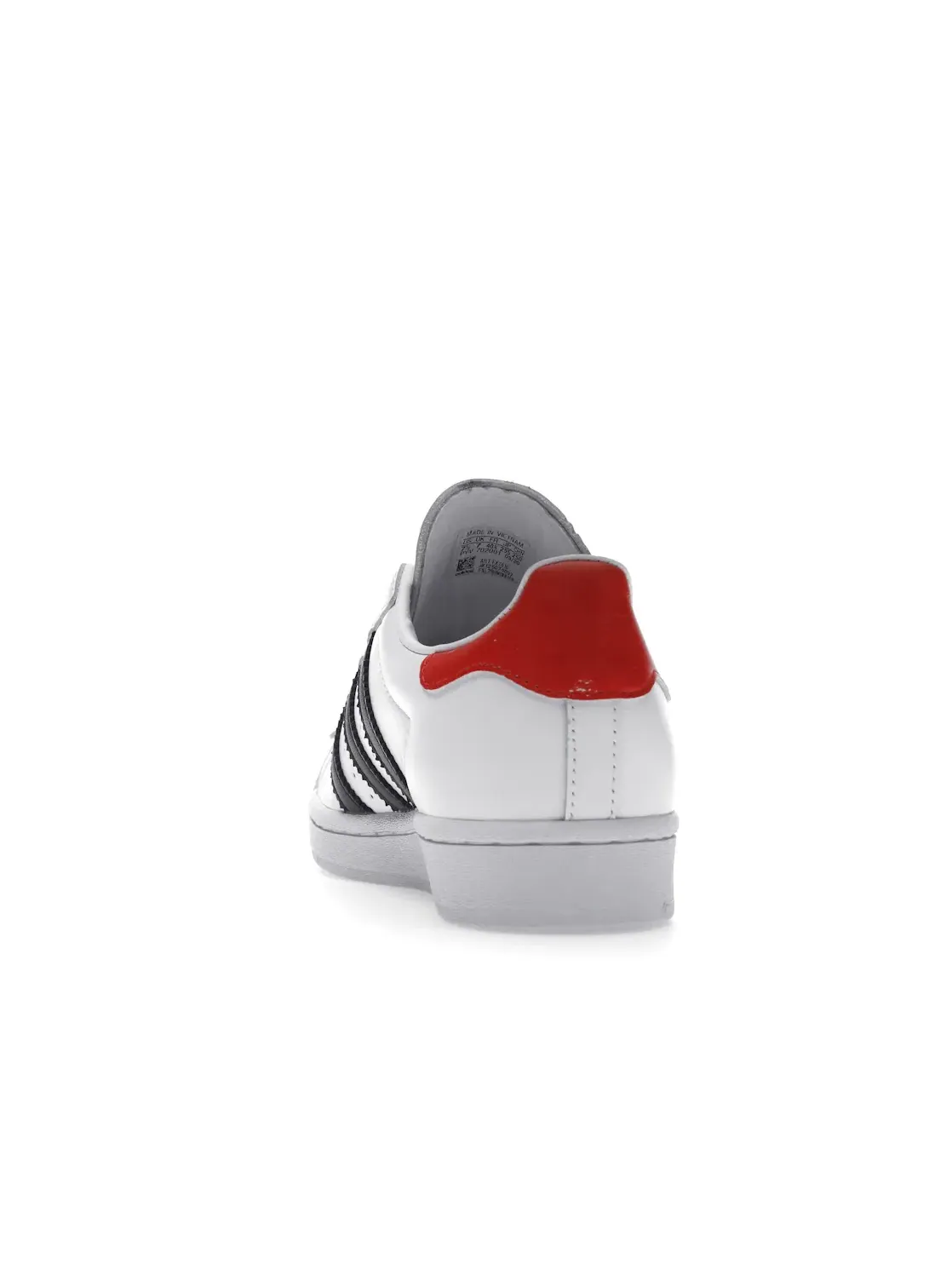 Мужские кроссовки с кожаным верхом Adidas Superstar 50 Run DMC — изображение 4 из 4, белый/черный/-красный