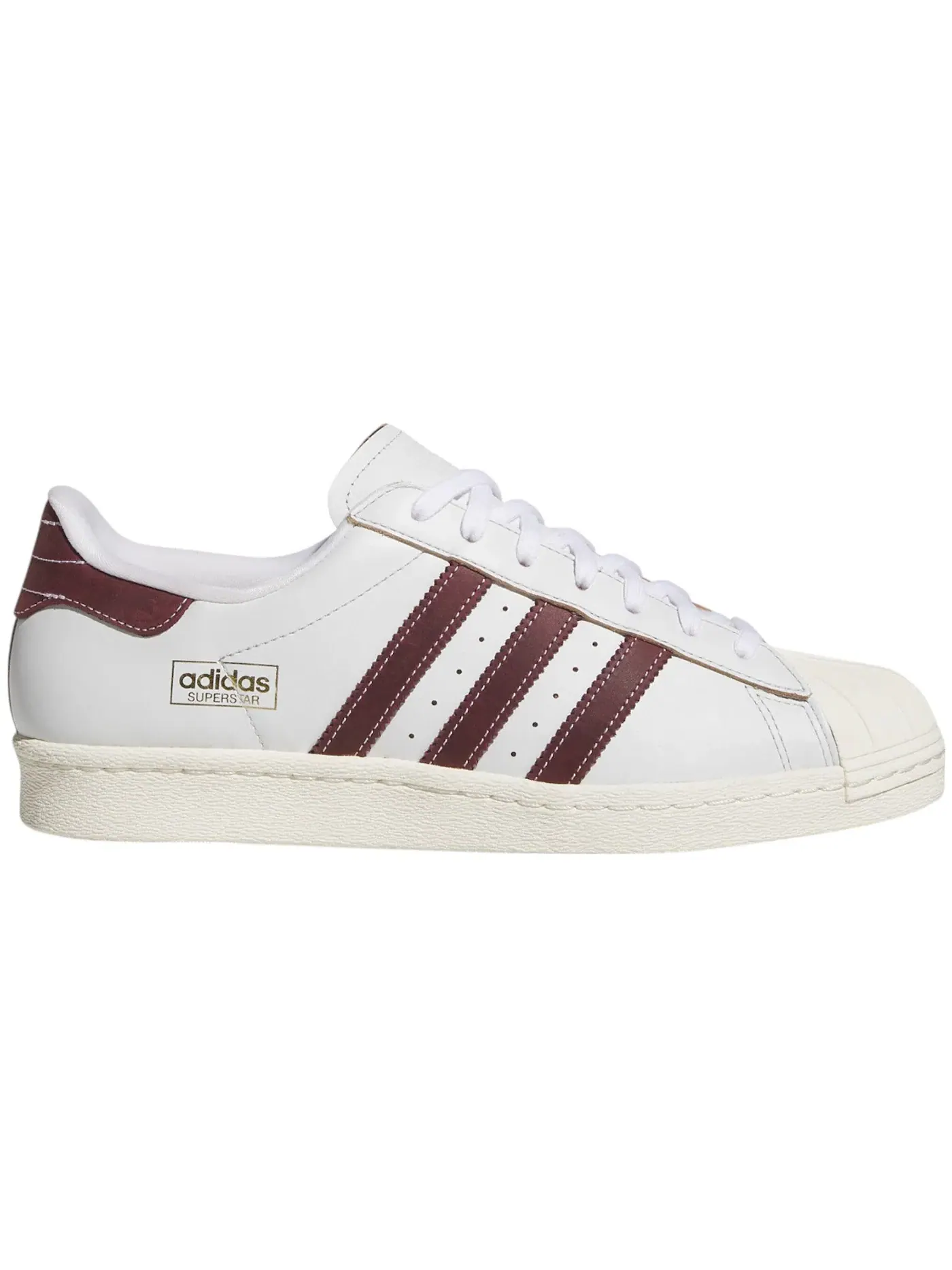 Мужские кроссовки повседневные Adidas Superstar 80 ADV — изображение 1 из 1, белый/красный/белый