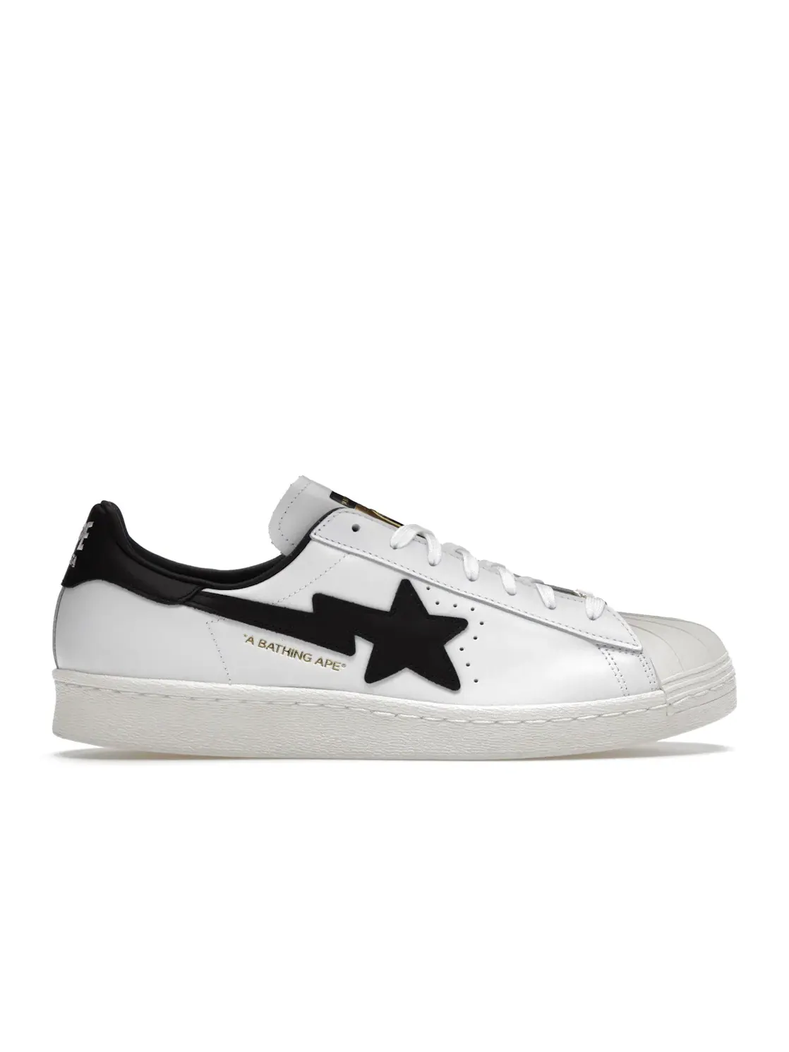 Мужские кроссовки Lifestyle Adidas Superstar 80s Bape White Black — изображение 1 из 4, белый/черный/белый