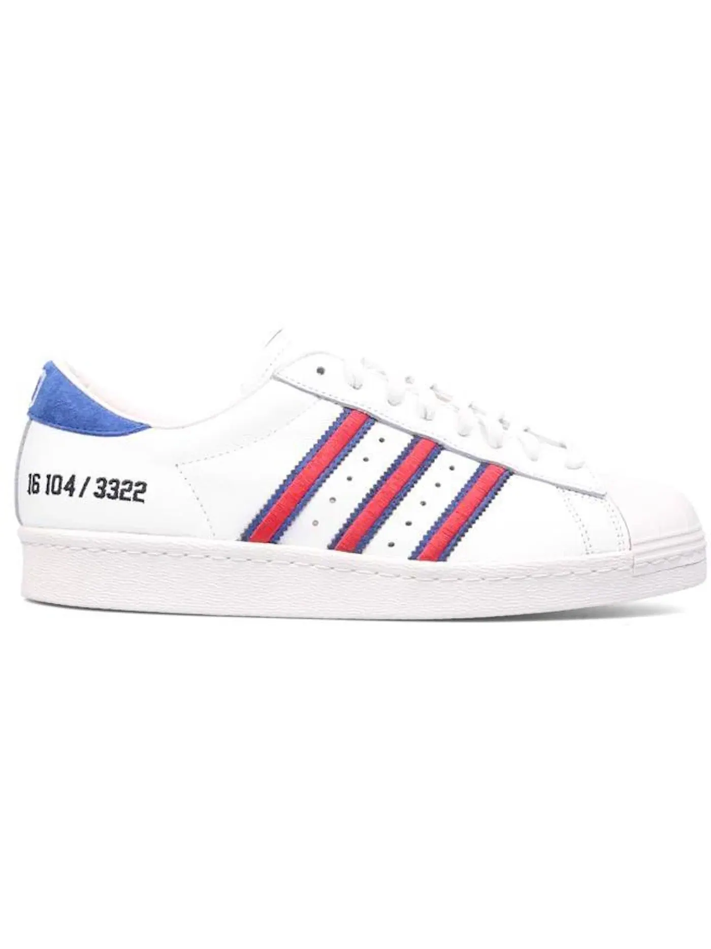 Мужские кроссовки Lifestyle Adidas Superstar 80s — изображение 1 из 1, белый красный