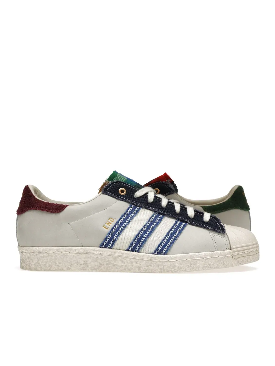 Мужские кроссовки Lifestyle Adidas Superstar 80s END. Alternative Luxury — изображение 1 из 4, белый/индиго/красный