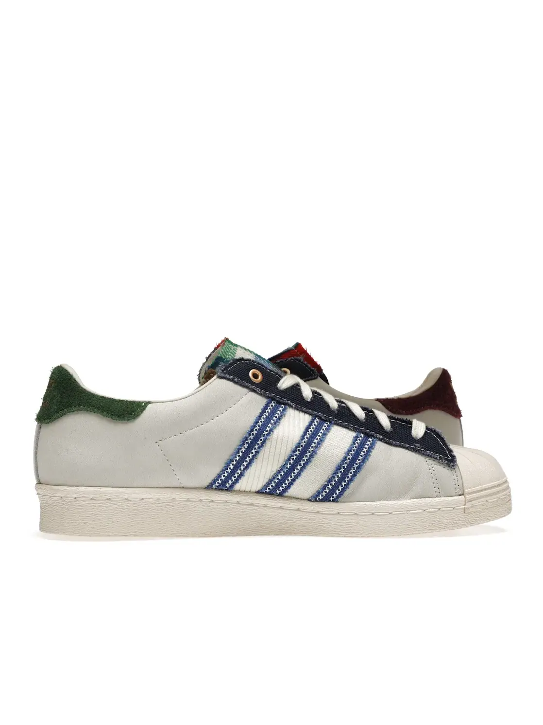 Мужские кроссовки Lifestyle Adidas Superstar 80s END. Alternative Luxury — изображение 3 из 4, белый/индиго/красный