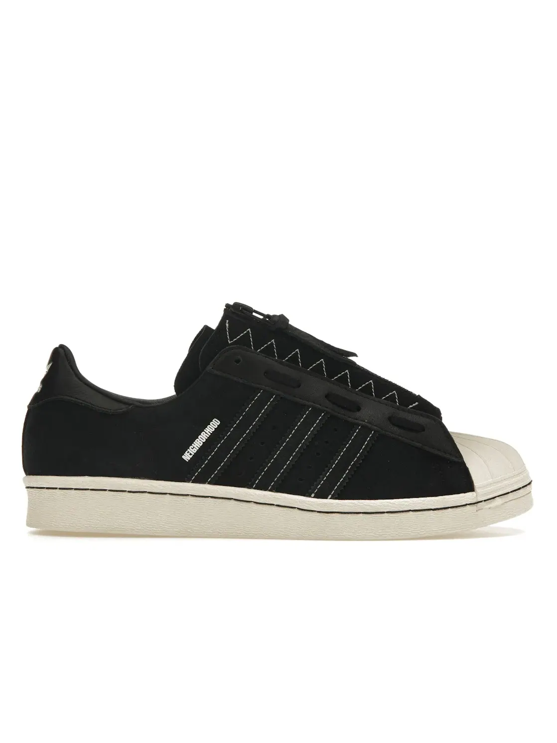 Мужские кроссовки Lifestyle с замшевым верхом Adidas Superstar 80s — изображение 1 из 4, черный/черный/белый