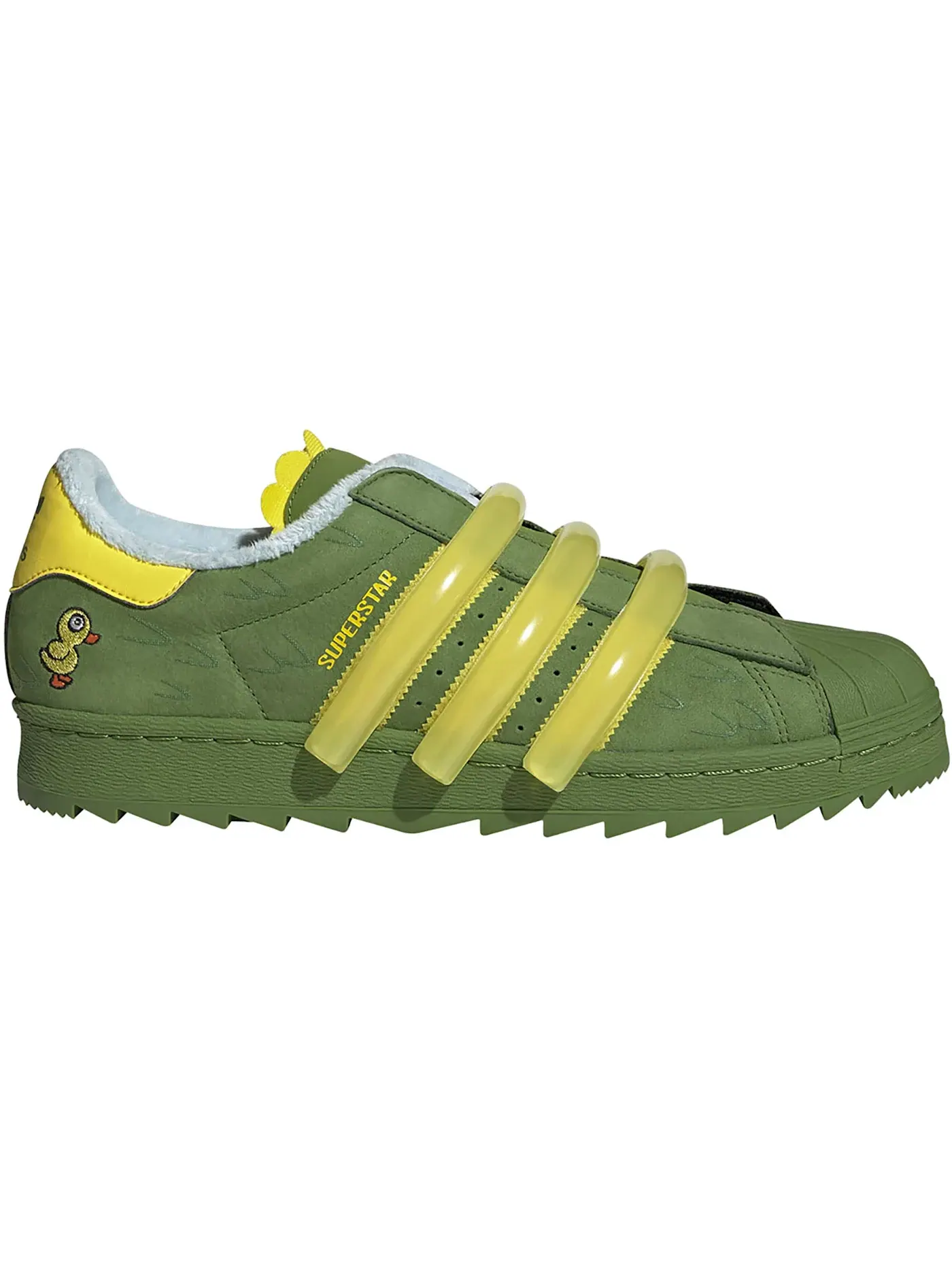 Мужские кроссовки Lifestyle Adidas Superstar 80s TR Melting Sadness Duck — изображение 1 из 1, зеленый желтый зеленый