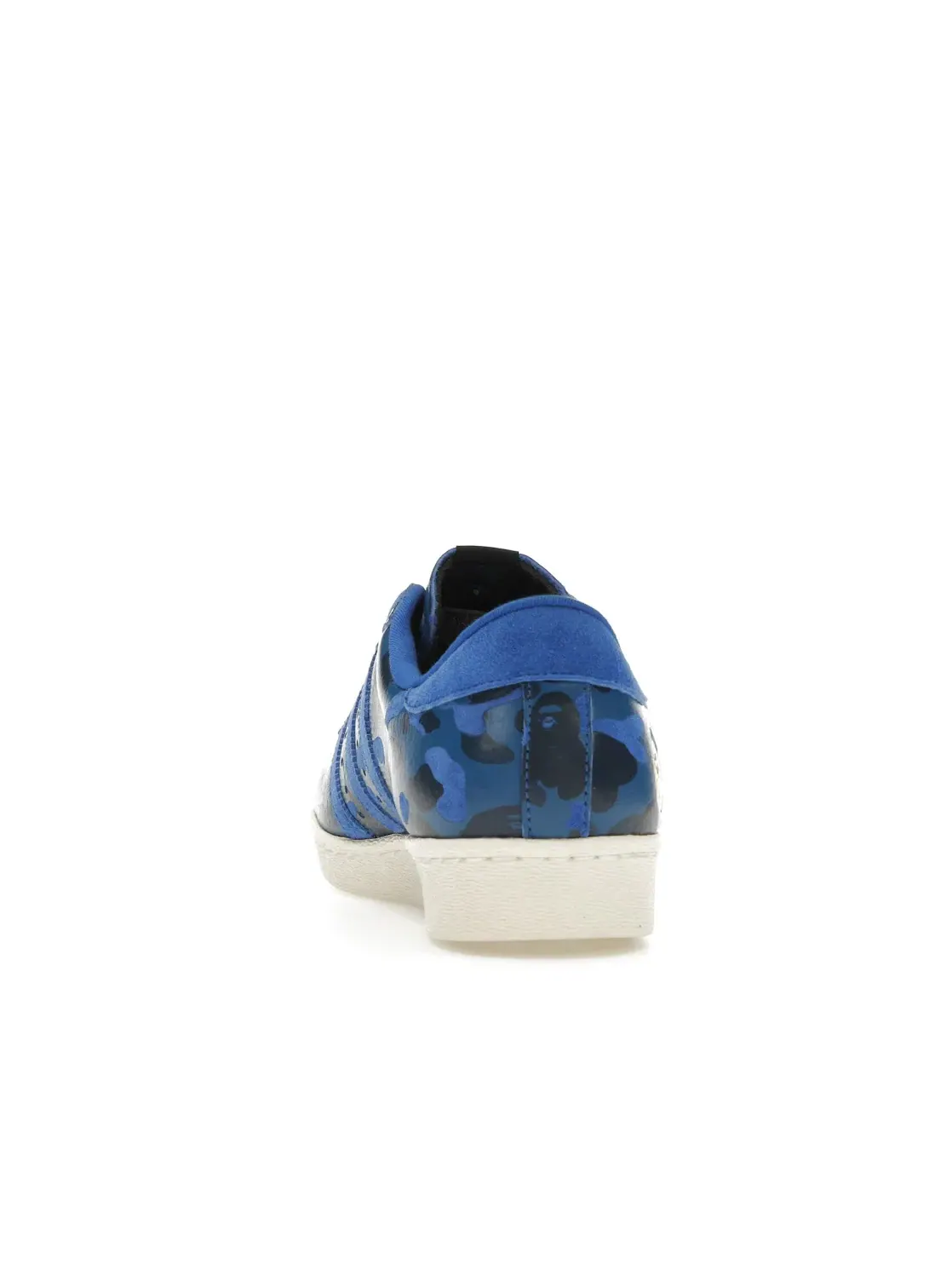 Мужские кроссовки Lifestyle Adidas Superstar 80s Undefeated Bape Blue Camo — изображение 4 из 4, синий/белый