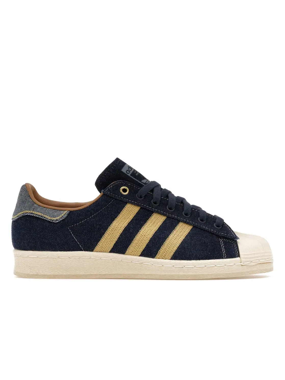 Мужские кроссовки Lifestyle с джинсовым верхом Adidas Superstar 82 — изображение 1 из 4, кремовый белый