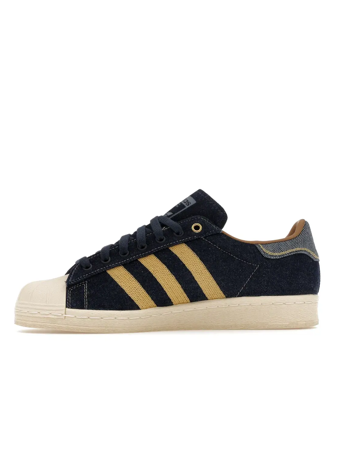 Мужские кроссовки Lifestyle с джинсовым верхом Adidas Superstar 82 — изображение 3 из 4, кремовый белый