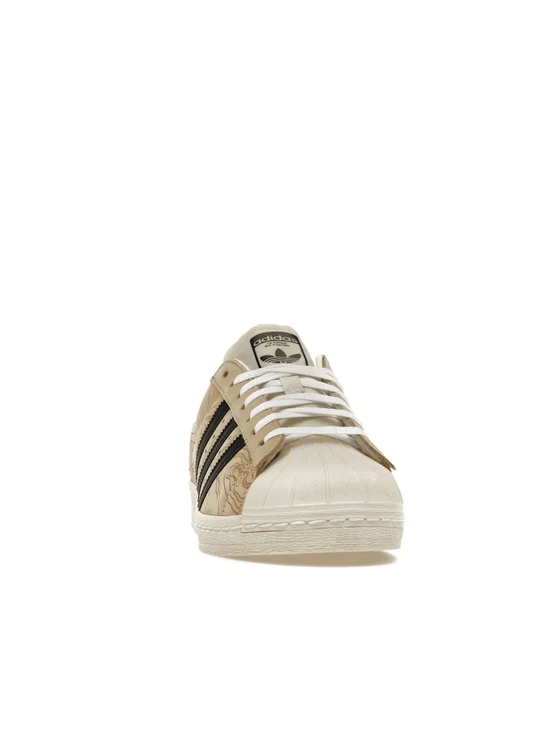 Мужские кроссовки lifestyle Adidas Superstar 82 Vachetta Topographic — изображение 2 из 4, черный/белый