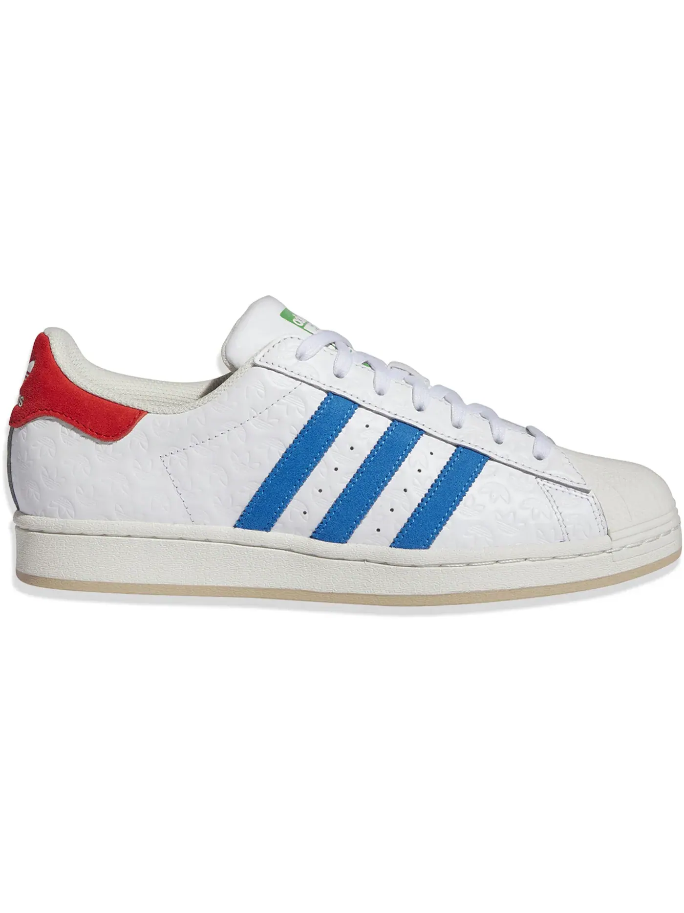 Мужские кроссовки Lifestyle Adidas Superstar — изображение 1 из 1, белый/красный/зеленый