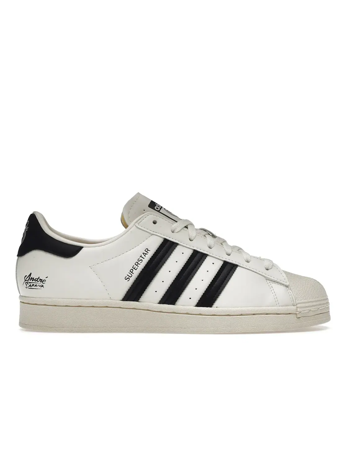 Мужские кроссовки с принтом Adidas Superstar Adidas — изображение 1 из 4, белый/белый/черный