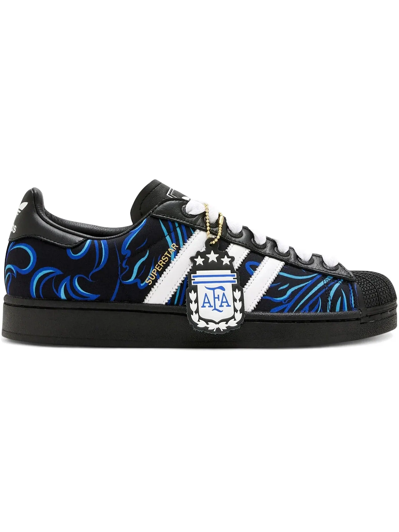 Мужские кроссовки Lifestyle Adidas Superstar — изображение 1 из 1, черный/белый/синий