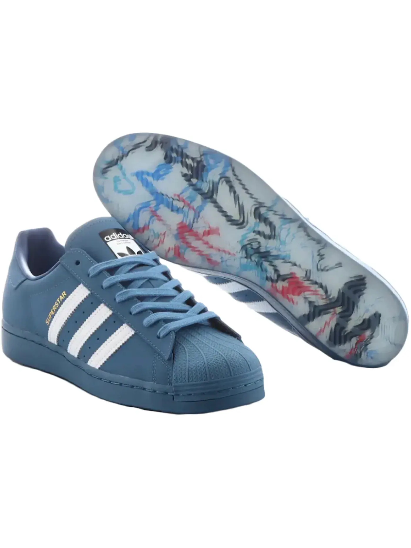 Мужские кроссовки Lifestyle Adidas Superstar atmos Daiki Tsuneta — изображение 1 из 1, синий/белый/черный