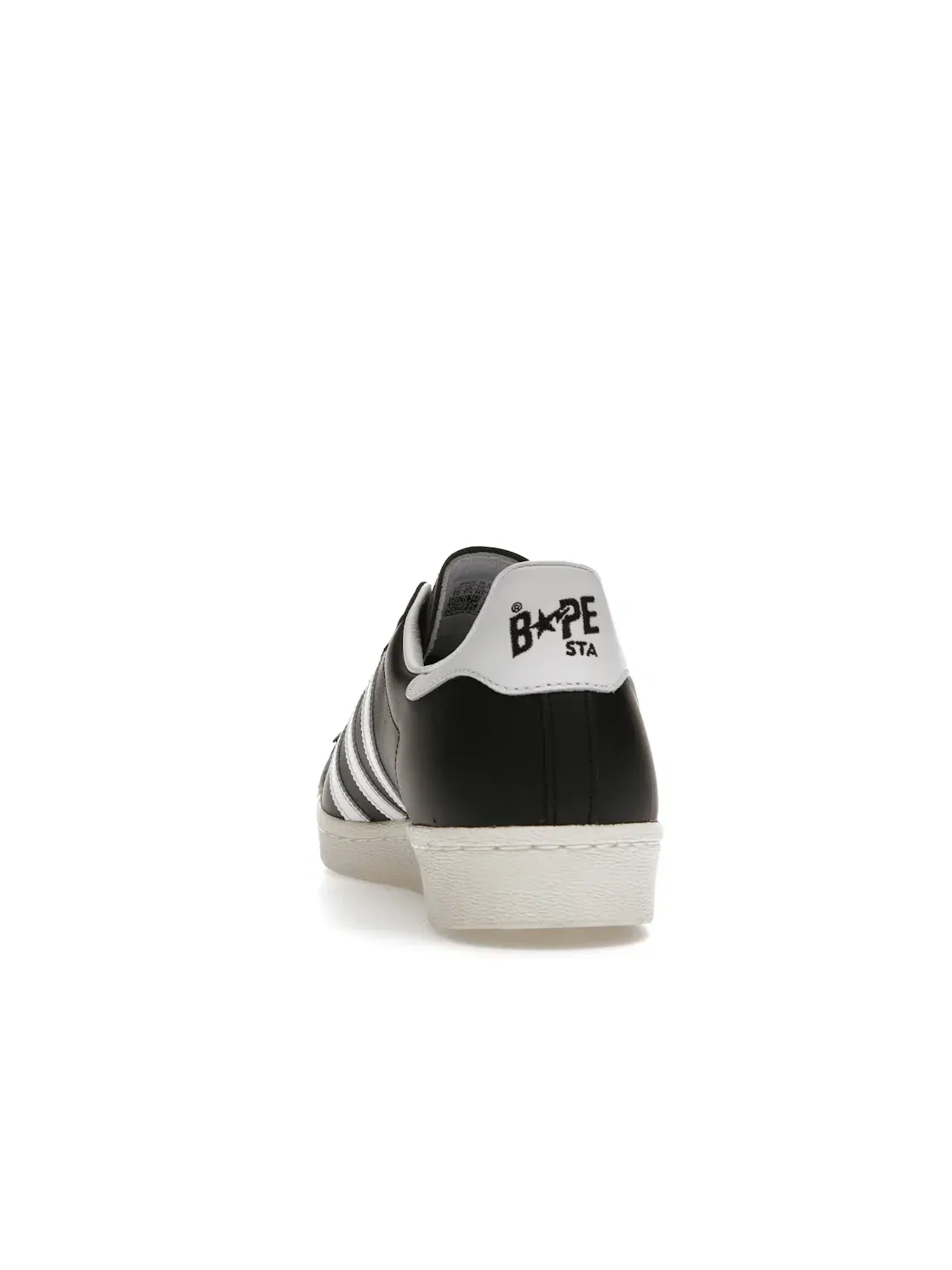 Мужские кроссовки с принтом Adidas Superstar 80s Adidas — изображение 4 из 4, черный/белый/золотистый