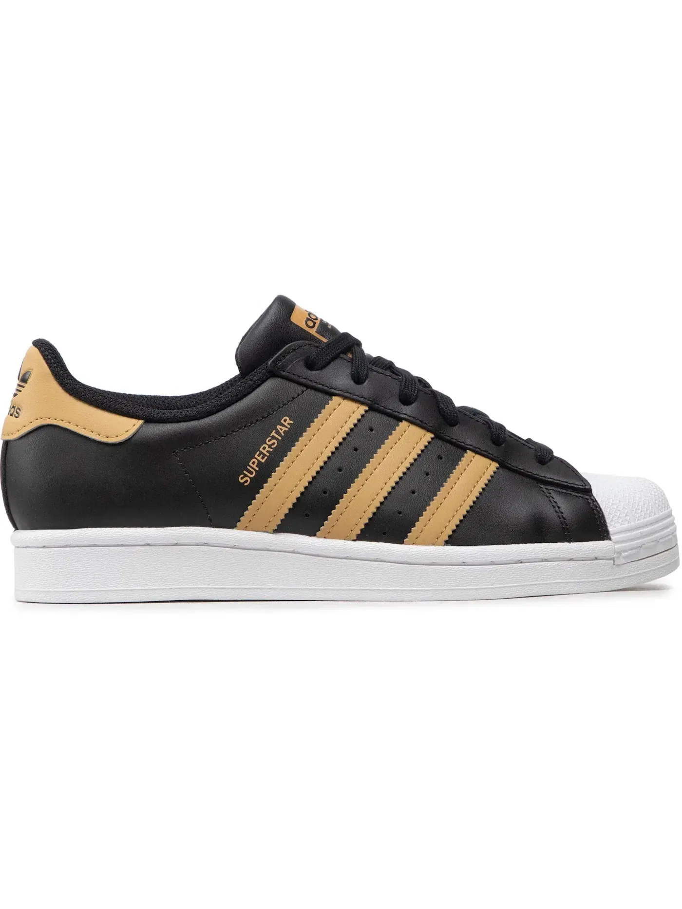 Мужские кроссовки Lifestyle Adidas Superstar — изображение 1 из 1, черный/бежевый/белый