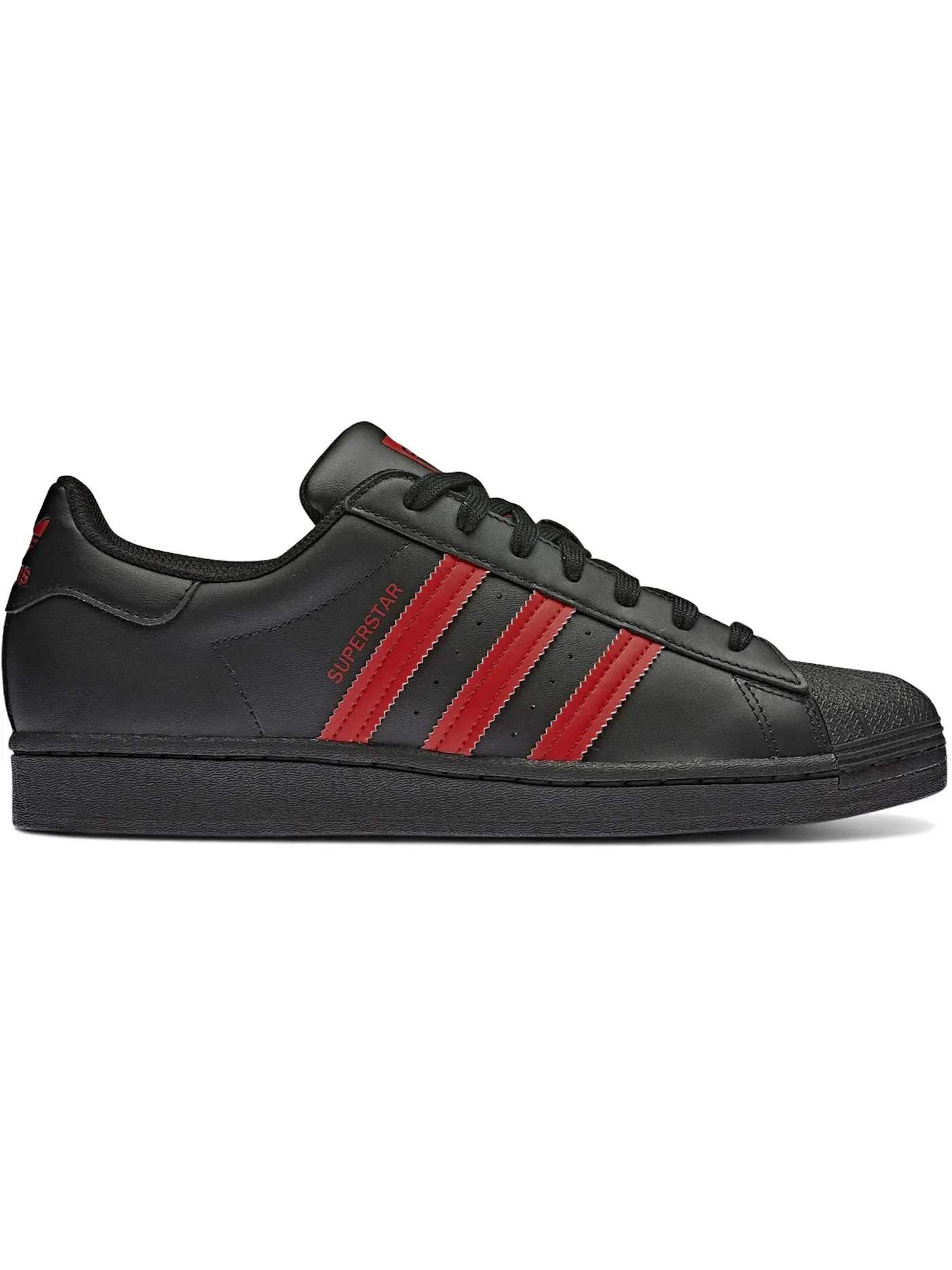 Мужские кроссовки Lifestyle Adidas Superstar — изображение 1 из 1, черный/красный/черный