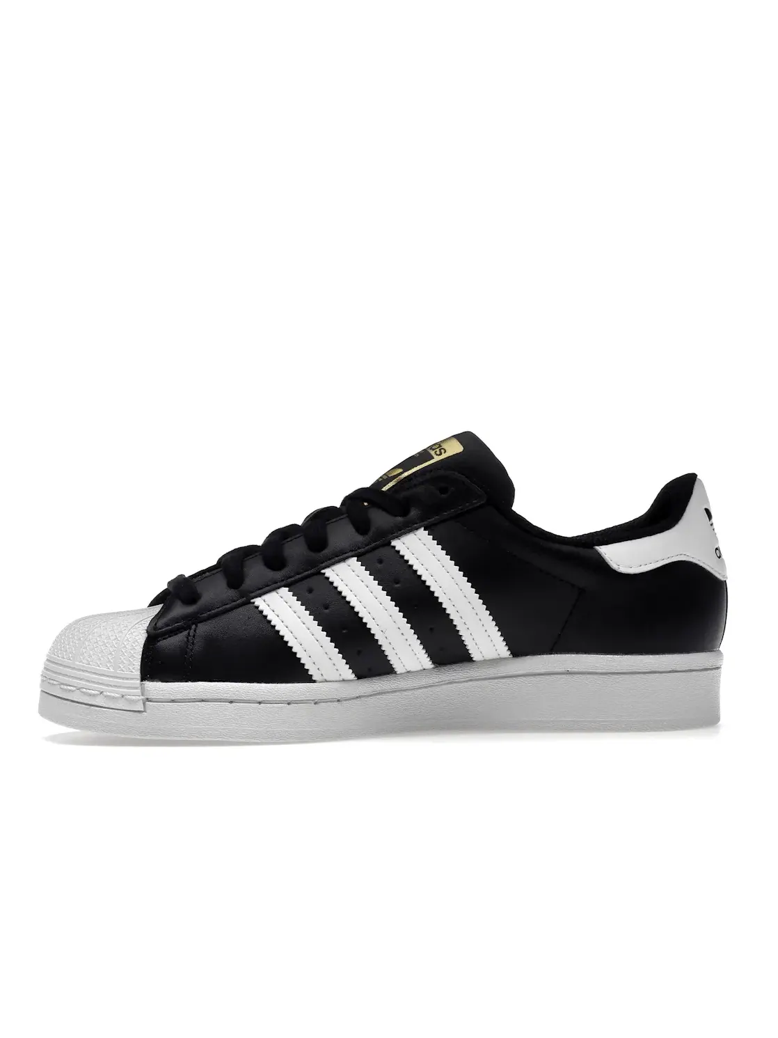 Женские кроссовки lifestyle с перфорированным носком Adidas Superstar — изображение 3 из 4, черный/белый/черный