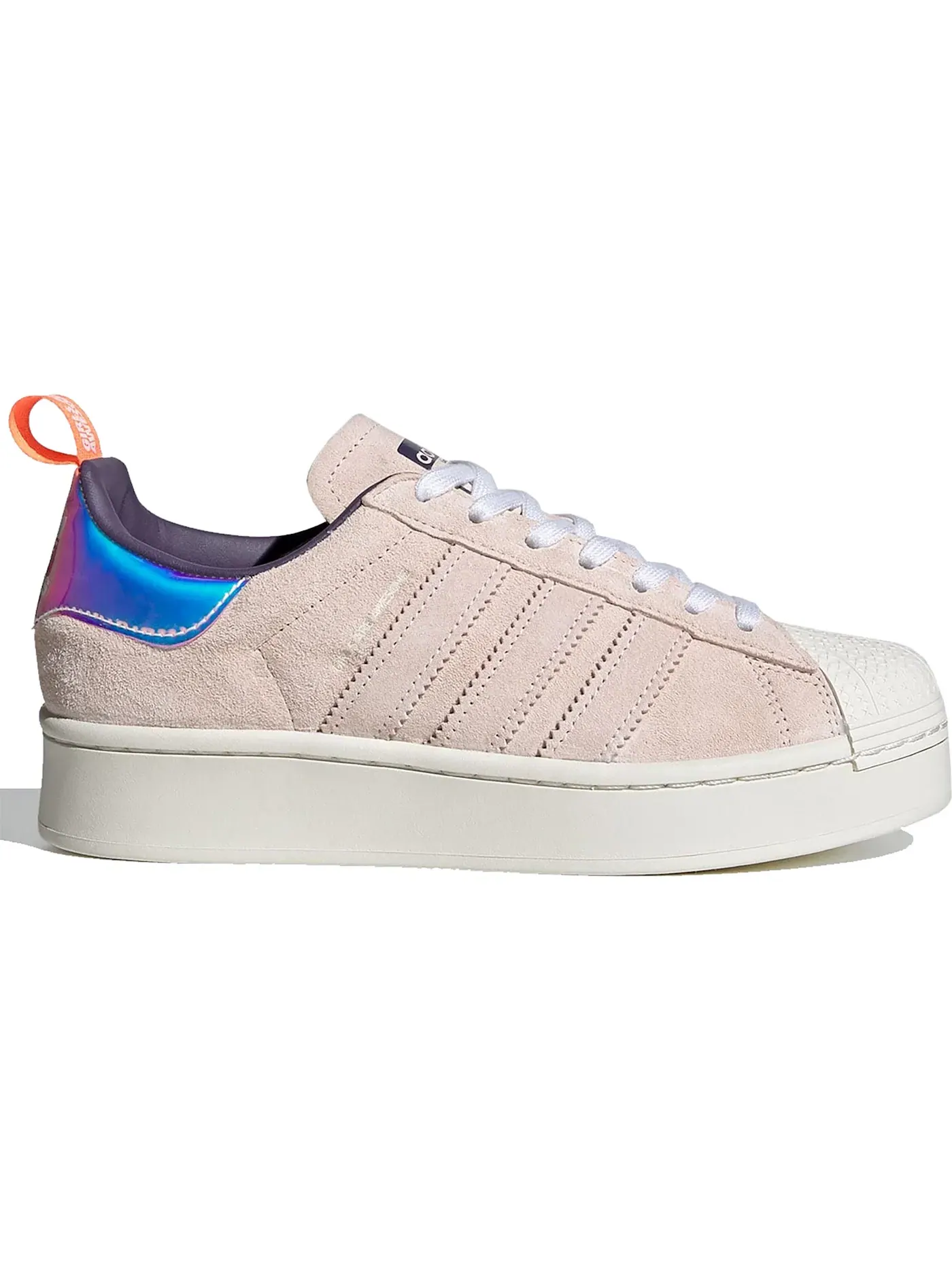 Женские кроссовки Lifestyle Adidas Superstar Bold — изображение 1 из 1, белый//розовый