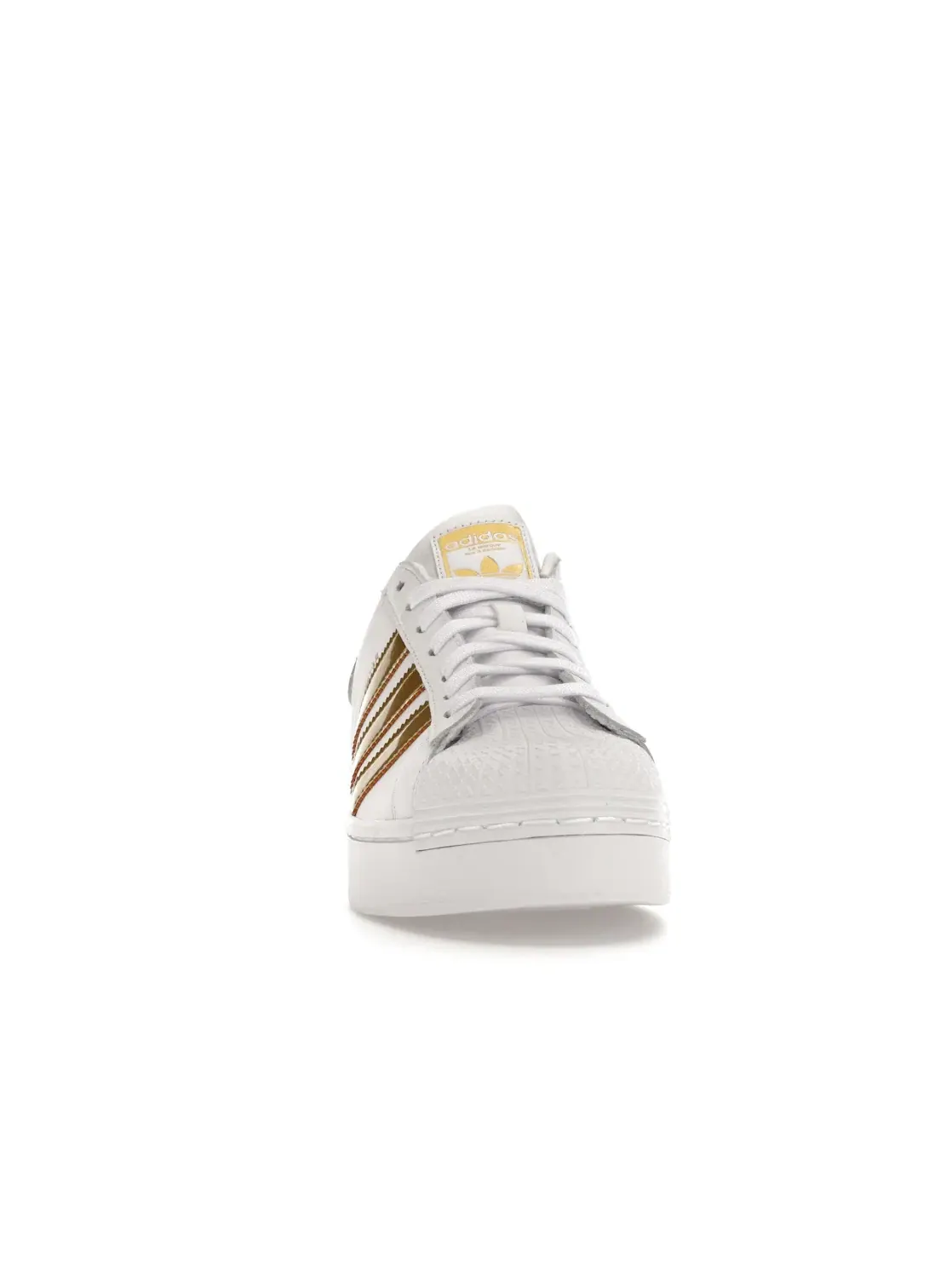 Женские кроссовки Lifestyle с цветочным принтом Adidas Superstar Bold — изображение 2 из 4, белый/белый
