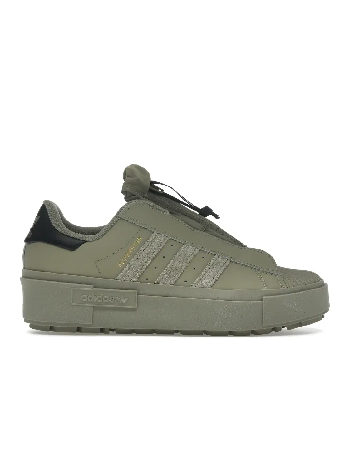 Женские кроссовки Lifestyle с принтом Adidas Superstar Bonega X — изображение 1 из 4, зеленый/зеленый/черный
