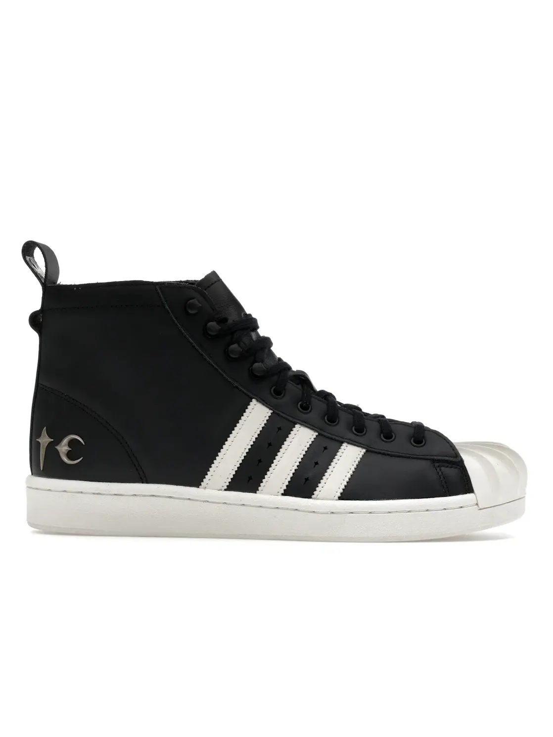 Мужские ботинки с контрастными вставками Adidas Superstar Boot Thug Club — изображение 1 из 4, черный/белый