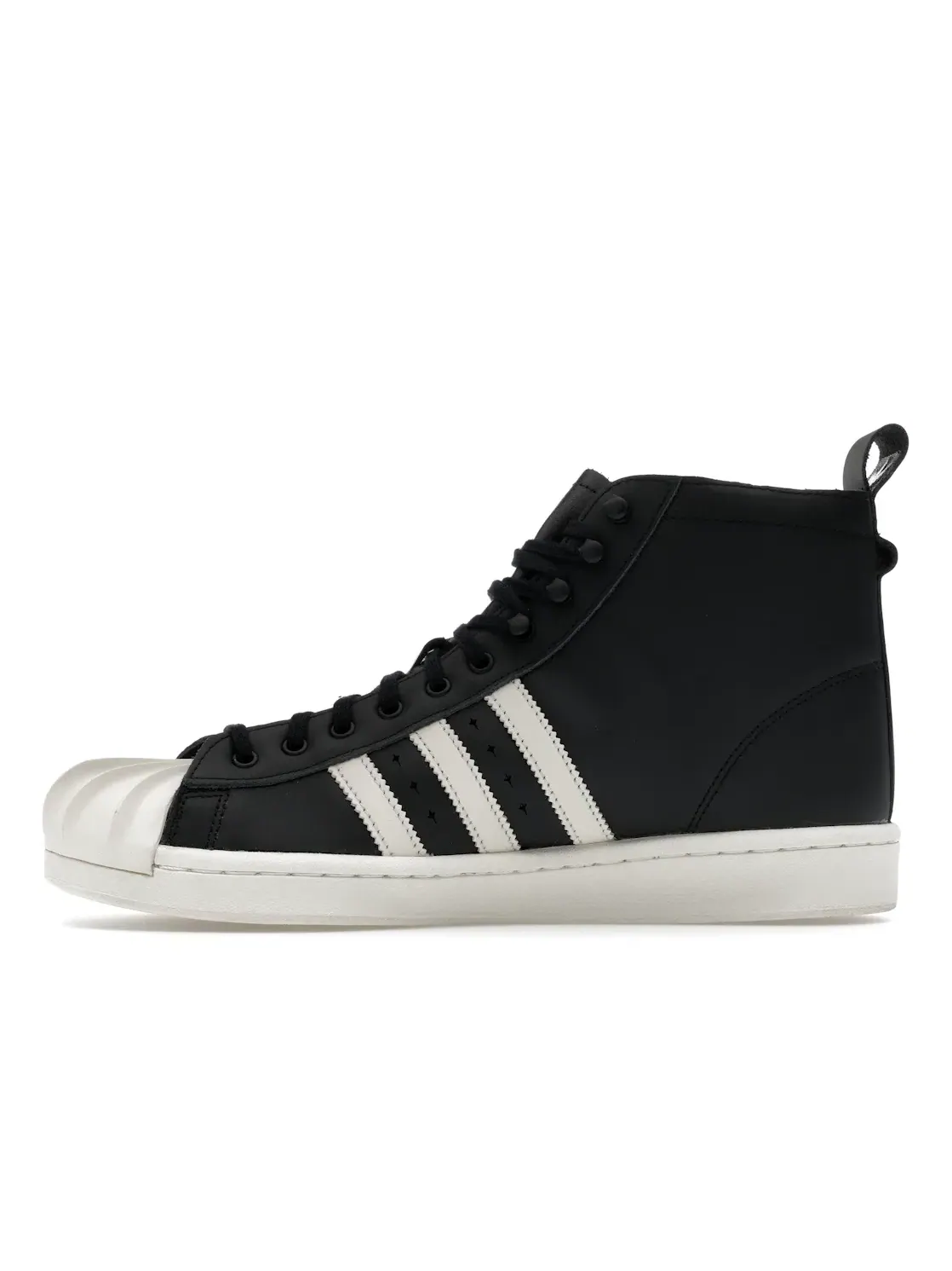 Мужские ботинки с контрастными вставками Adidas Superstar Boot Thug Club — изображение 3 из 4, черный/белый