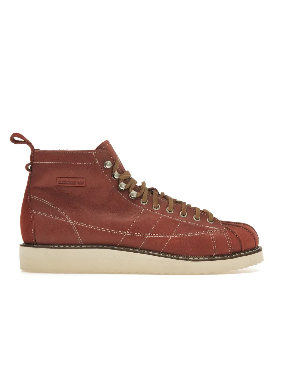 Мужские кроссовки Lifestyle Adidas Superstar Boot — изображение 1 из 4, белый/коричневый