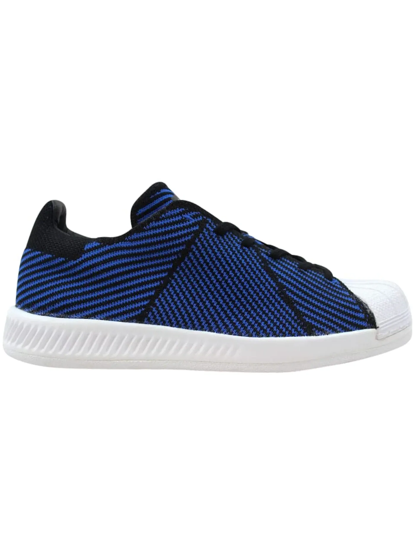 Мужские кроссовки Lifestyle с принтом Adidas Superstar Bounce Primeknit — изображение 1 из 1, черный/синий-белый