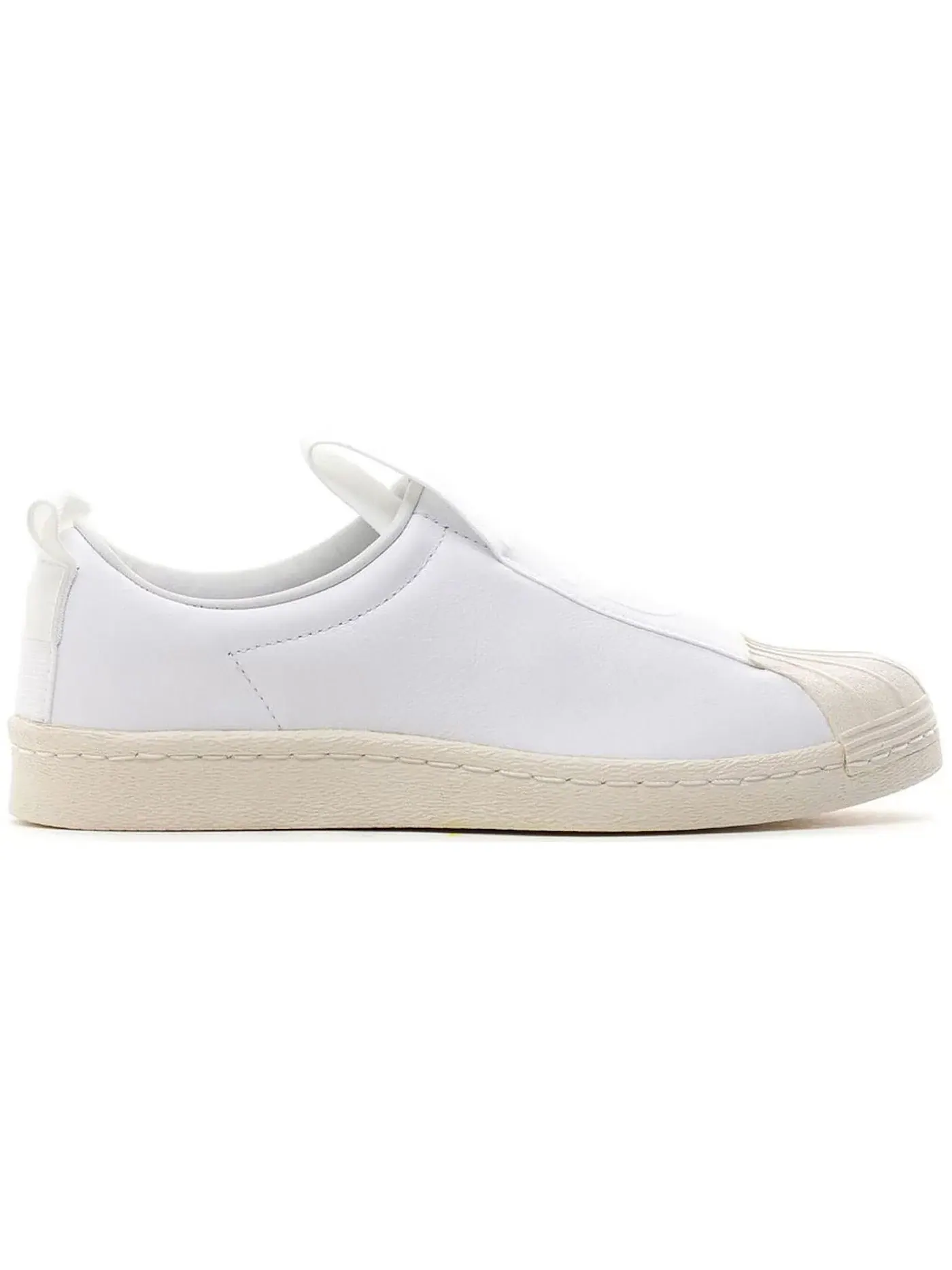 Женские кроссовки без шнурков Adidas Superstar BW3S Slipon — изображение 1 из 1, белый/белый