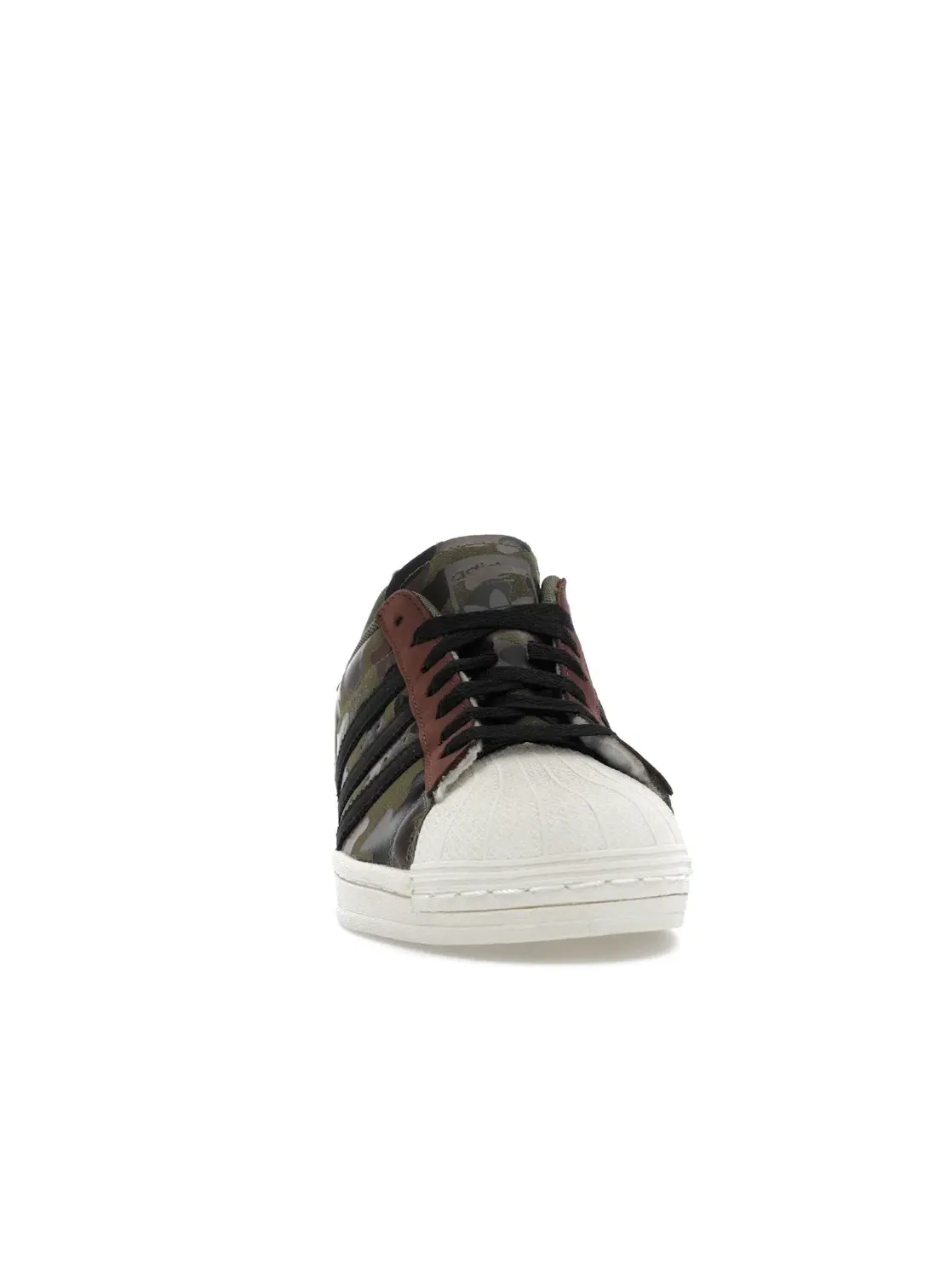 Мужские кроссовки повседневные Adidas Superstar — изображение 2 из 4, оливковый//красный