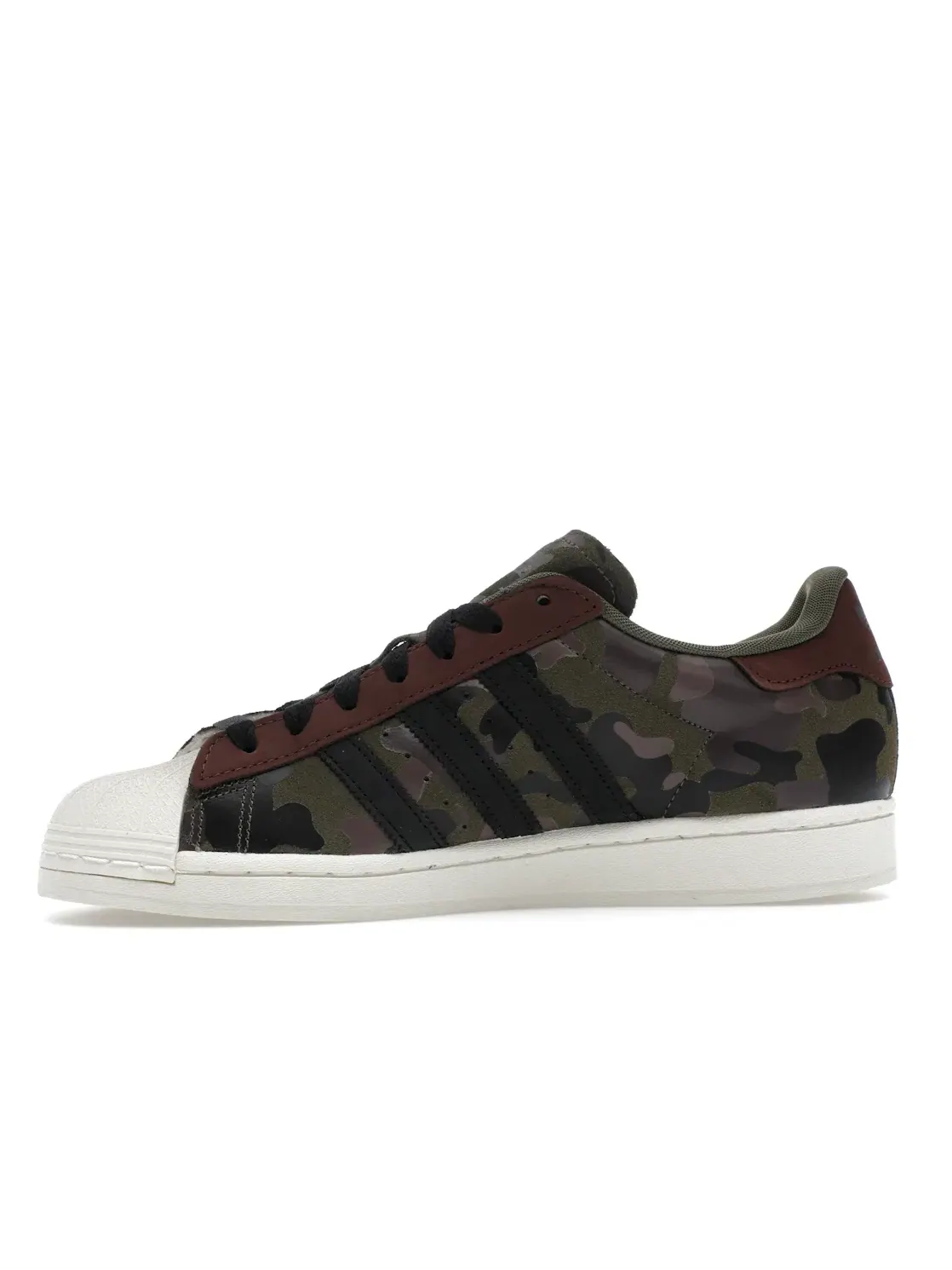 Мужские кроссовки повседневные Adidas Superstar — изображение 3 из 4, оливковый//красный