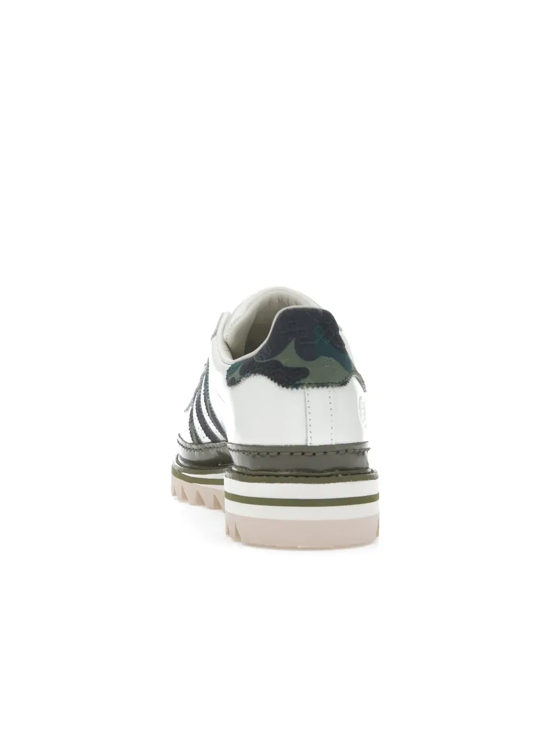 Мужские кроссовки Lifestyle с коллаборацией CLOT x Bape Adidas Superstar — изображение 4 из 4, белый//оливковый