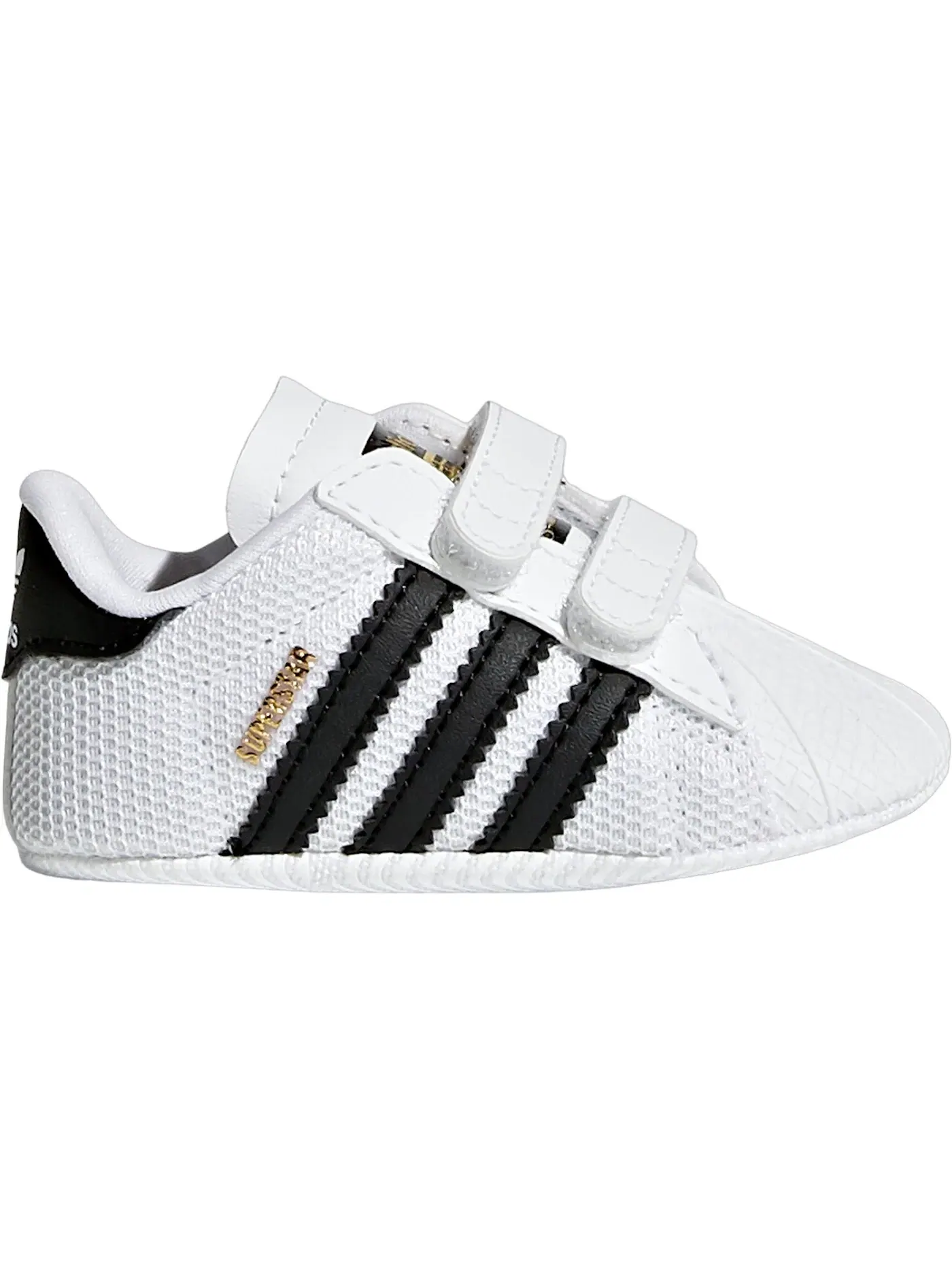 Детские кроссовки с ракушечным носком Adidas Superstar — изображение 1 из 1, белый черный