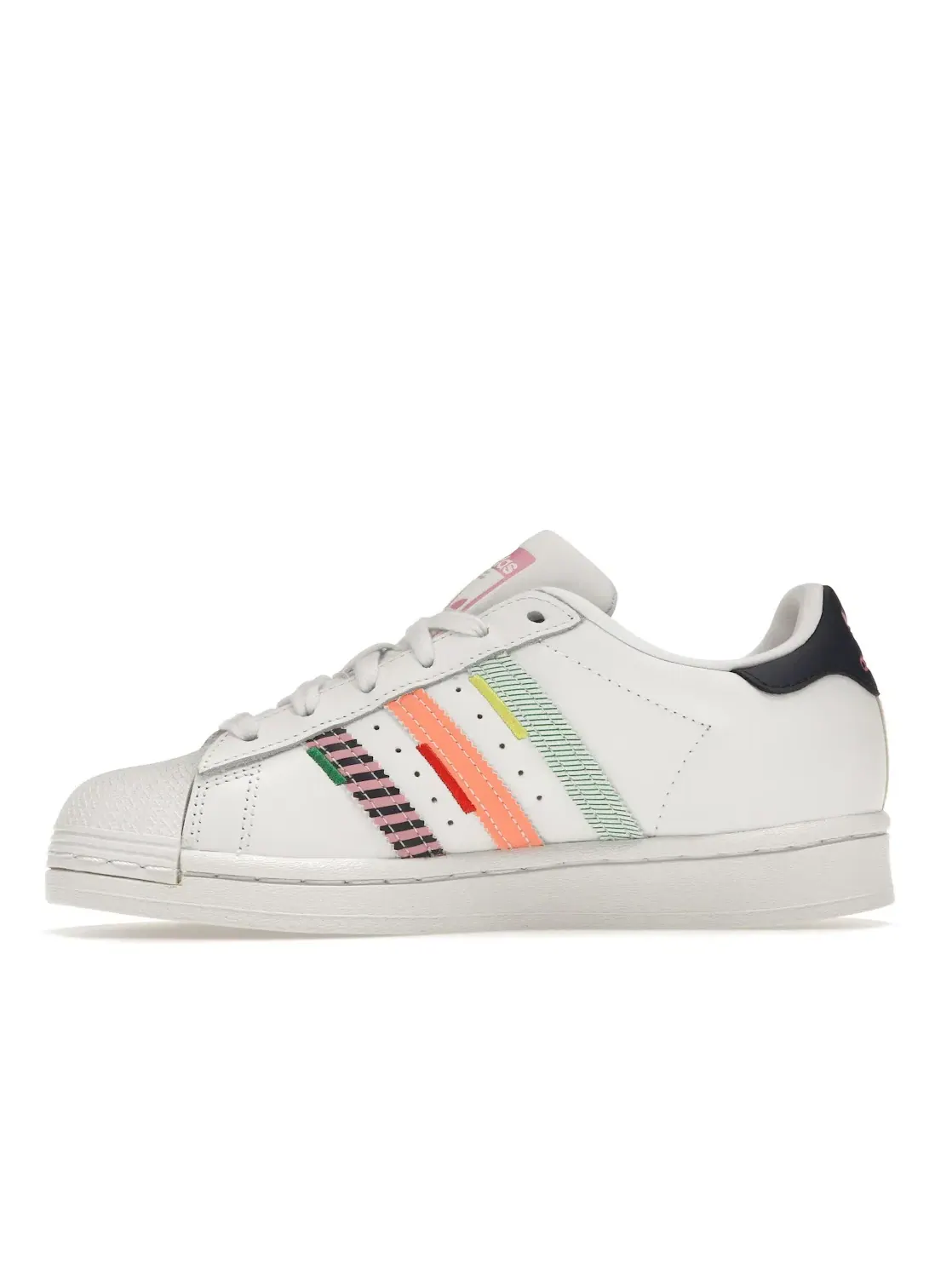 Женские кроссовки Lifestyle Adidas Superstar — изображение 3 из 4, белый зеленый
