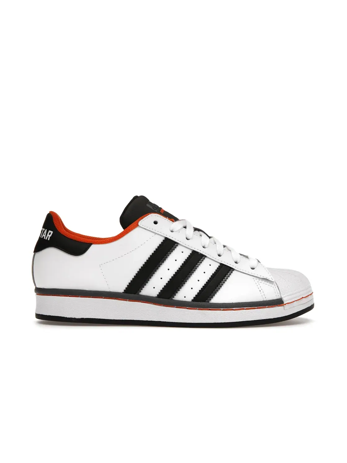 Детские кроссовки Lifestyle Adidas Superstar — изображение 1 из 4, белый черный оранжевый