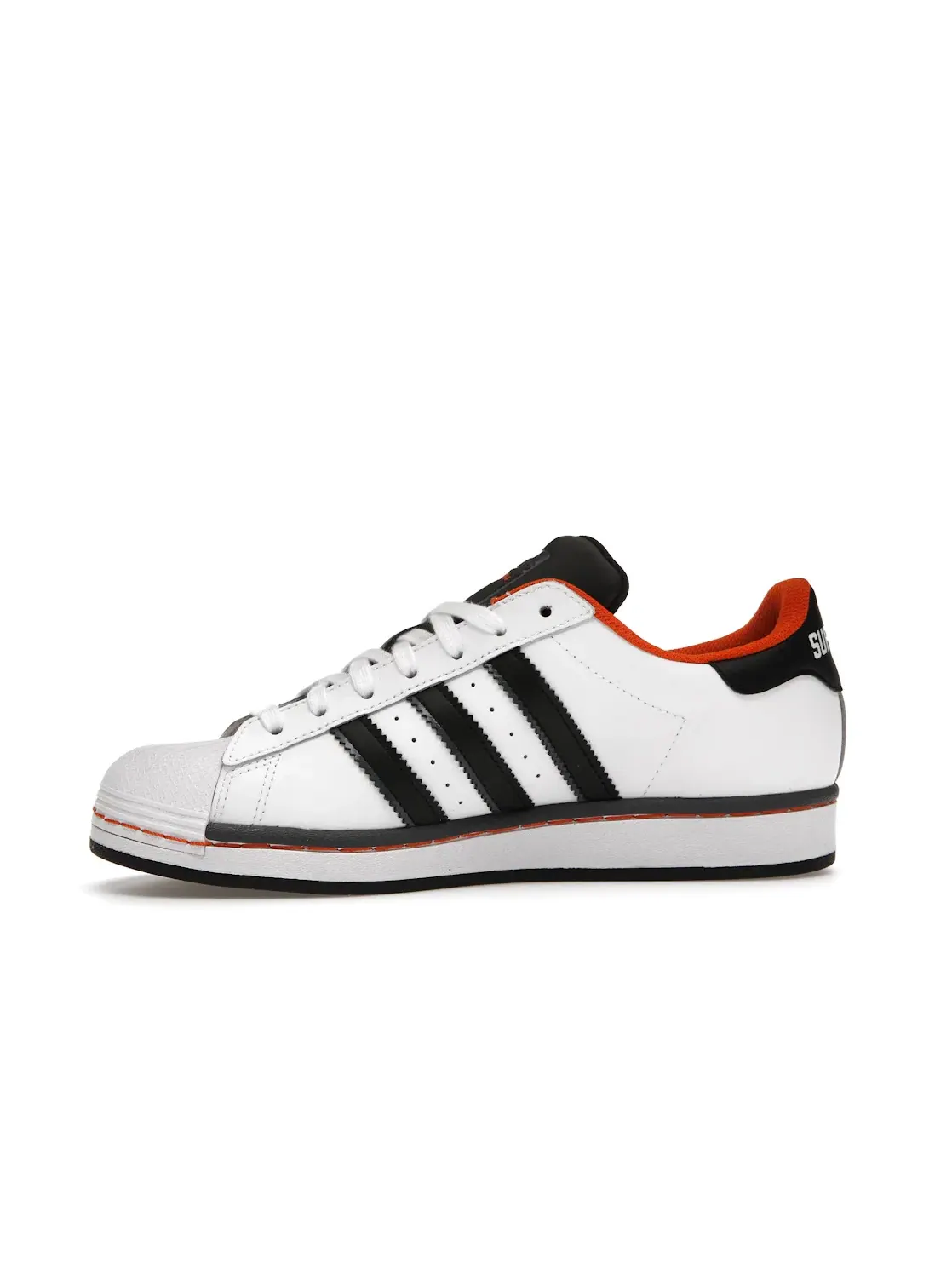 Детские кроссовки Lifestyle Adidas Superstar — изображение 3 из 4, белый черный оранжевый