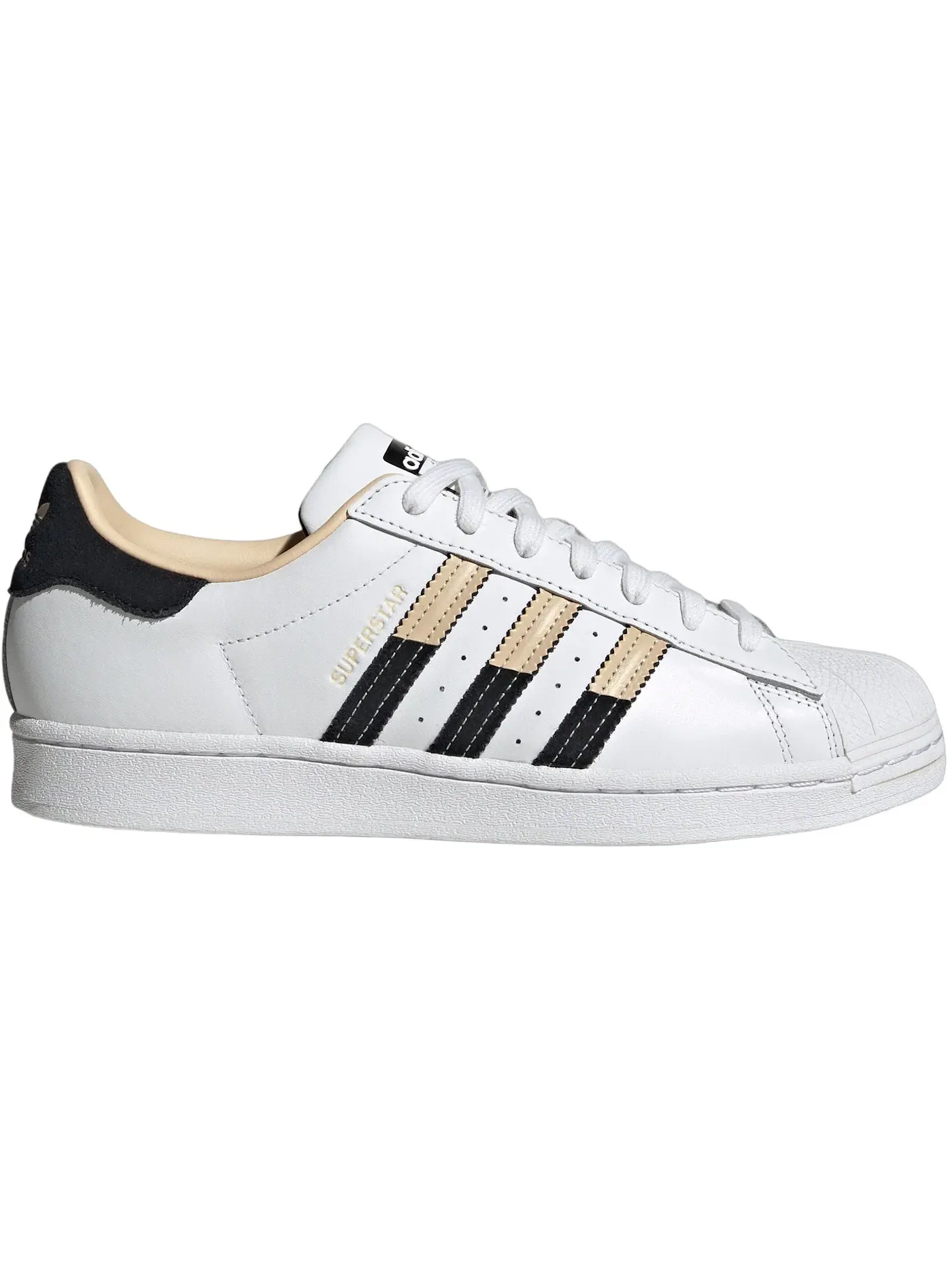Мужские кроссовки Lifestyle Adidas Superstar — изображение 1 из 1, белый/песочный/черный