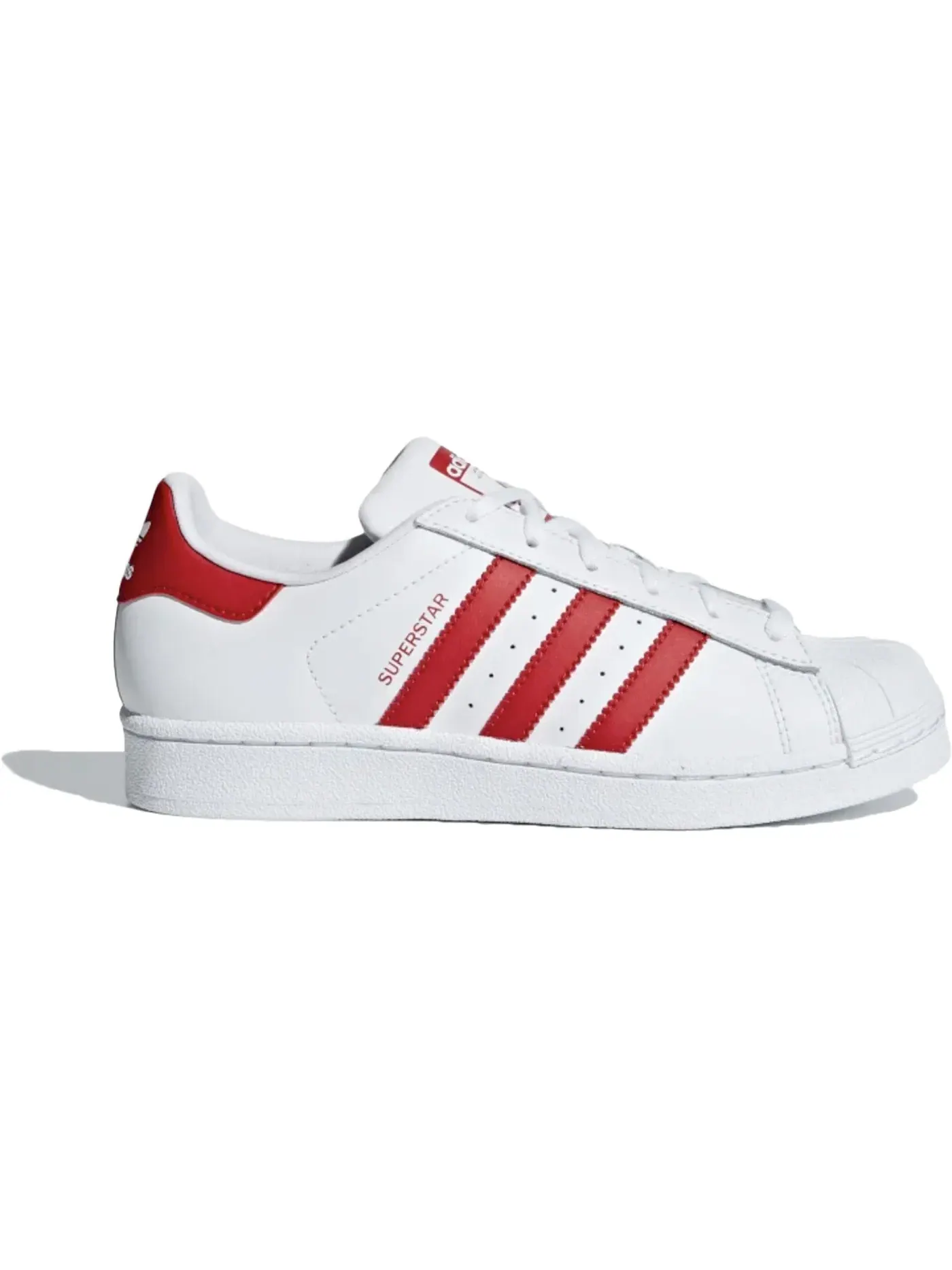 Детские кроссовки Lifestyle с перфорированным носком Adidas Superstar — изображение 1 из 1, белый