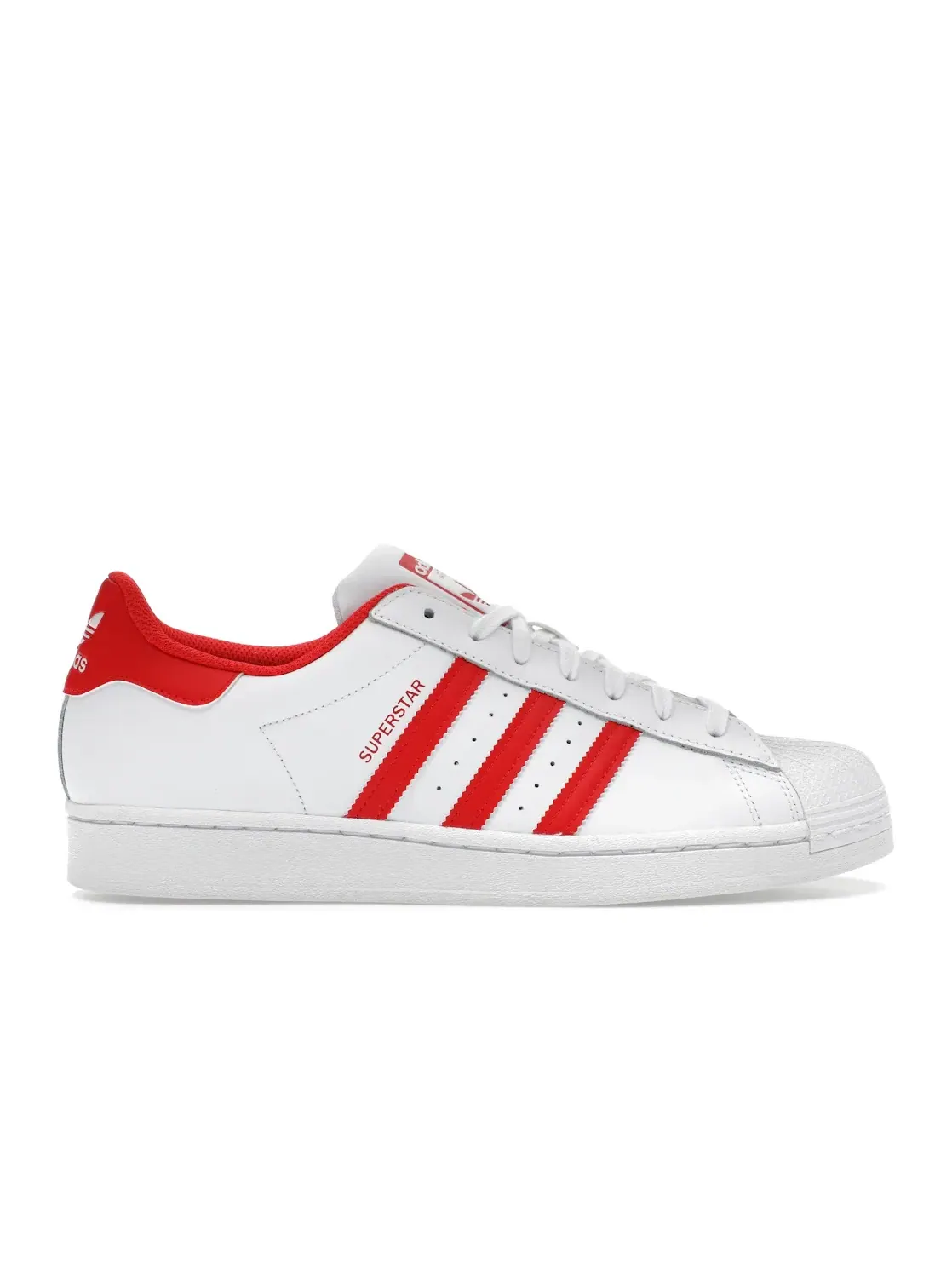 Мужские кроссовки lifestyle Adidas Superstar — изображение 1 из 4, белый/красный/белый