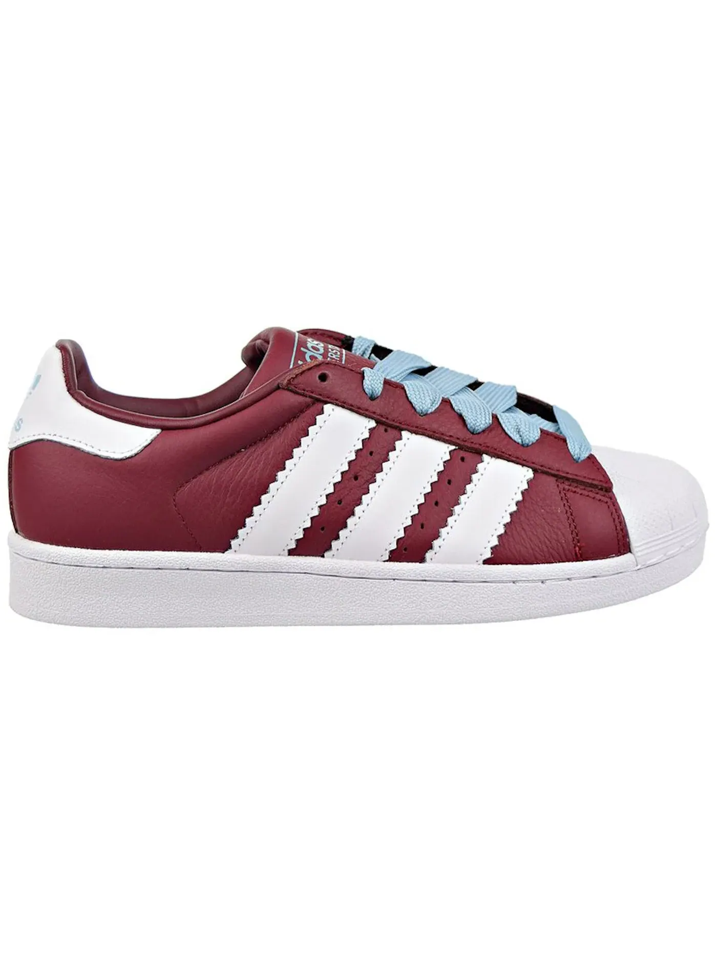 Мужские кроссовки Lifestyle с замшевыми вставками Adidas Superstar — изображение 1 из 1, бордовый/белый/серый